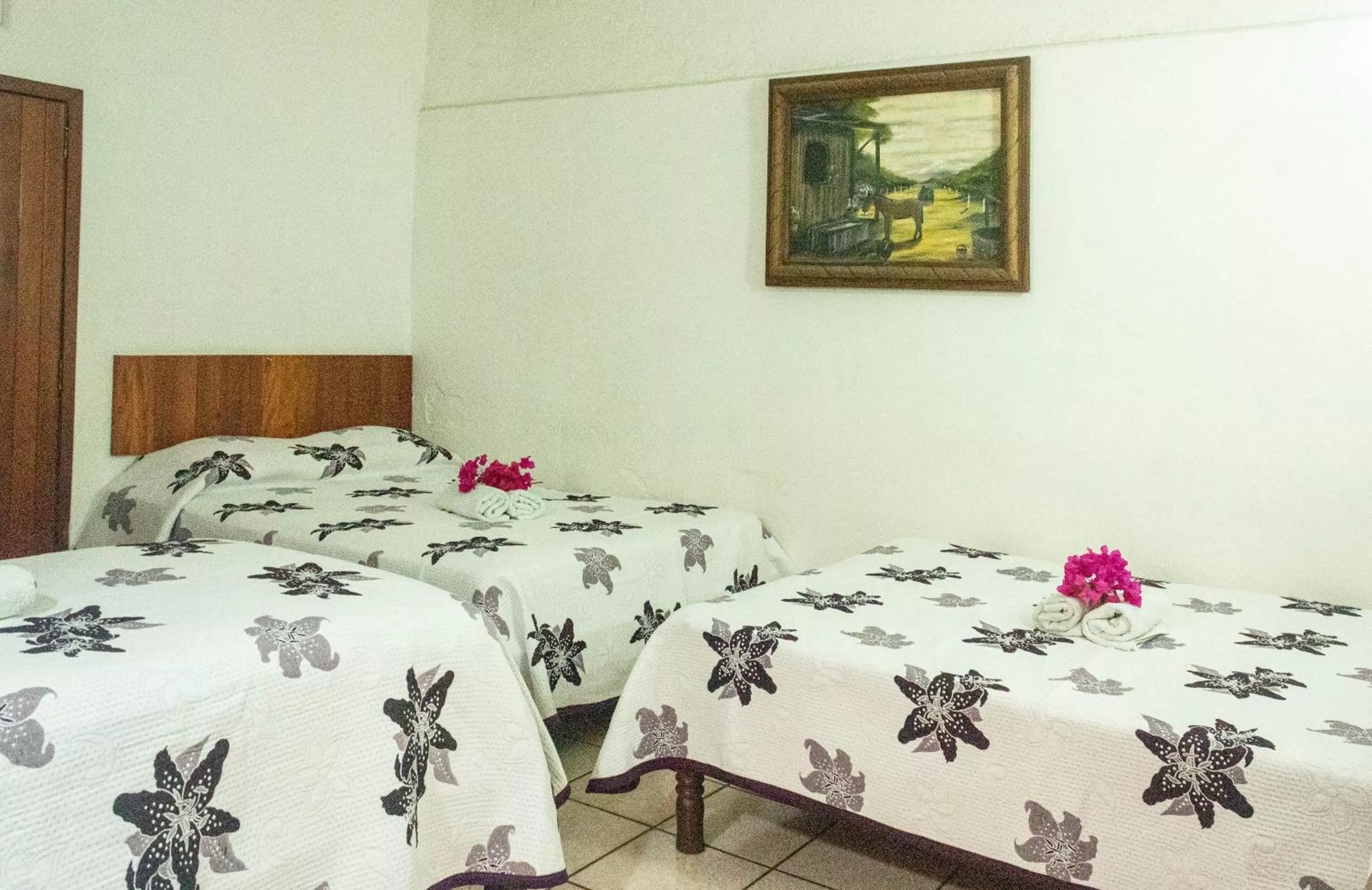 Bed in Hotel San Juan