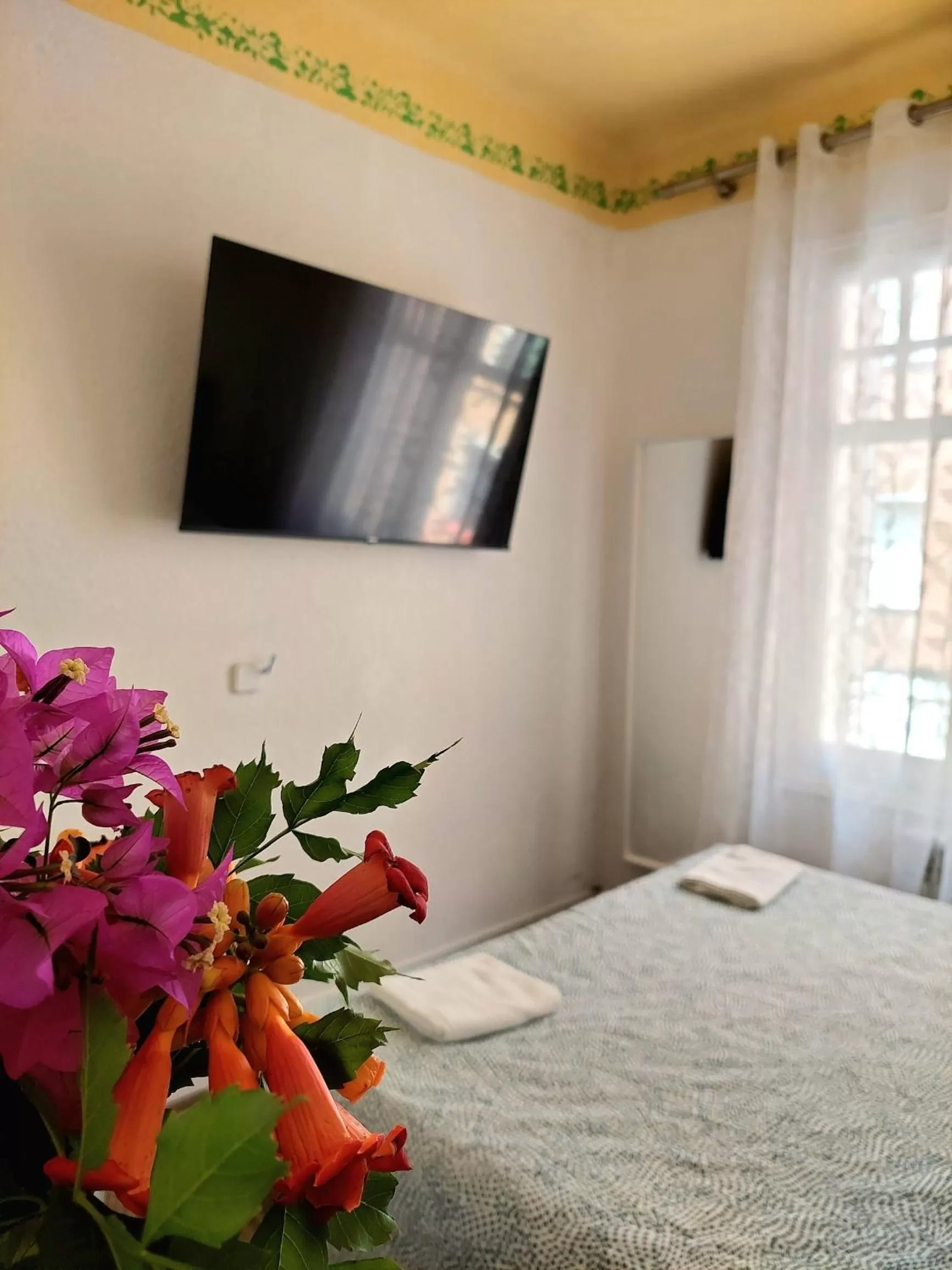 Bed in N1 Casa de Madrid - greenpeace line