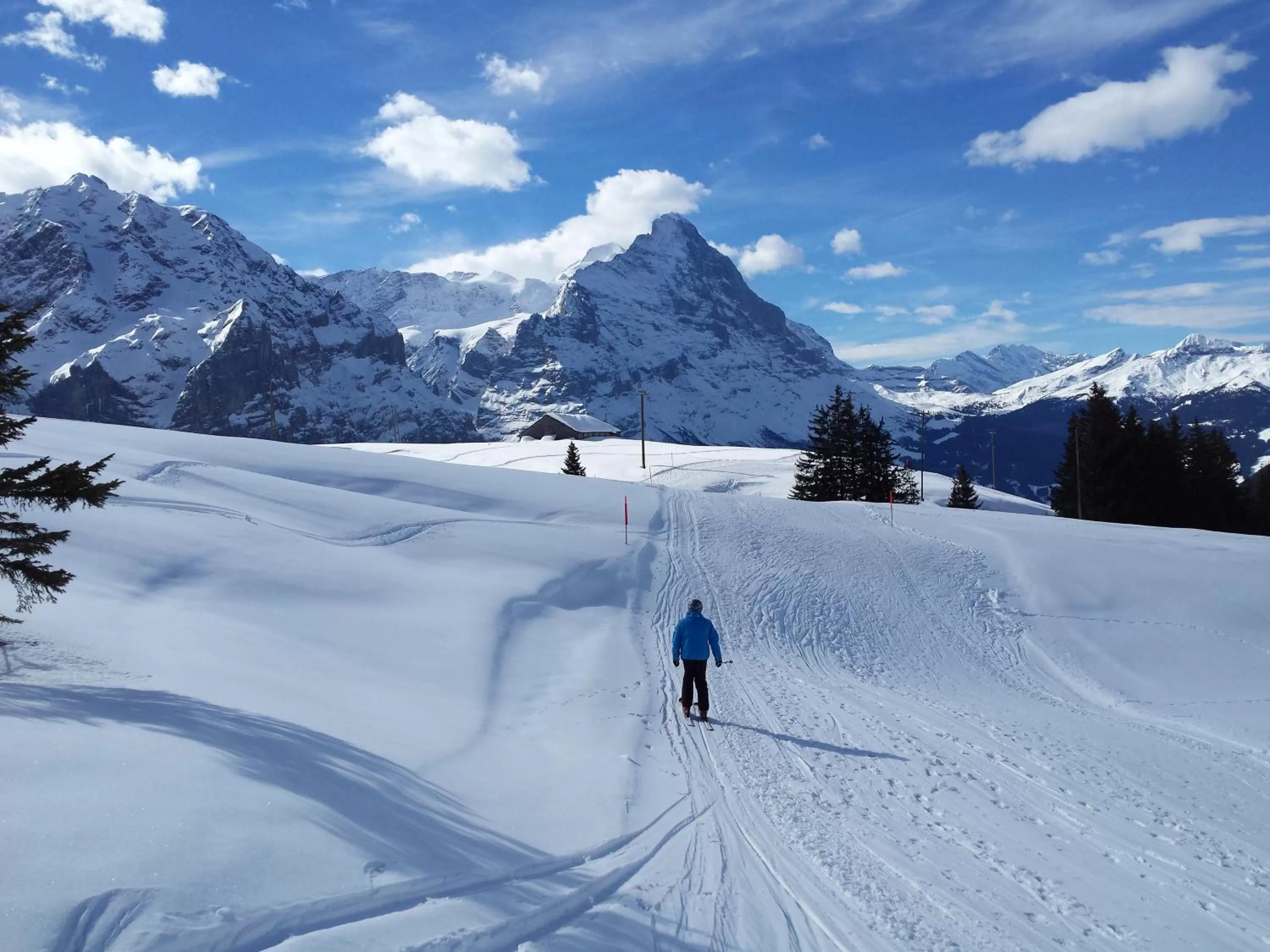 Skiing in Hotel Tschuggen