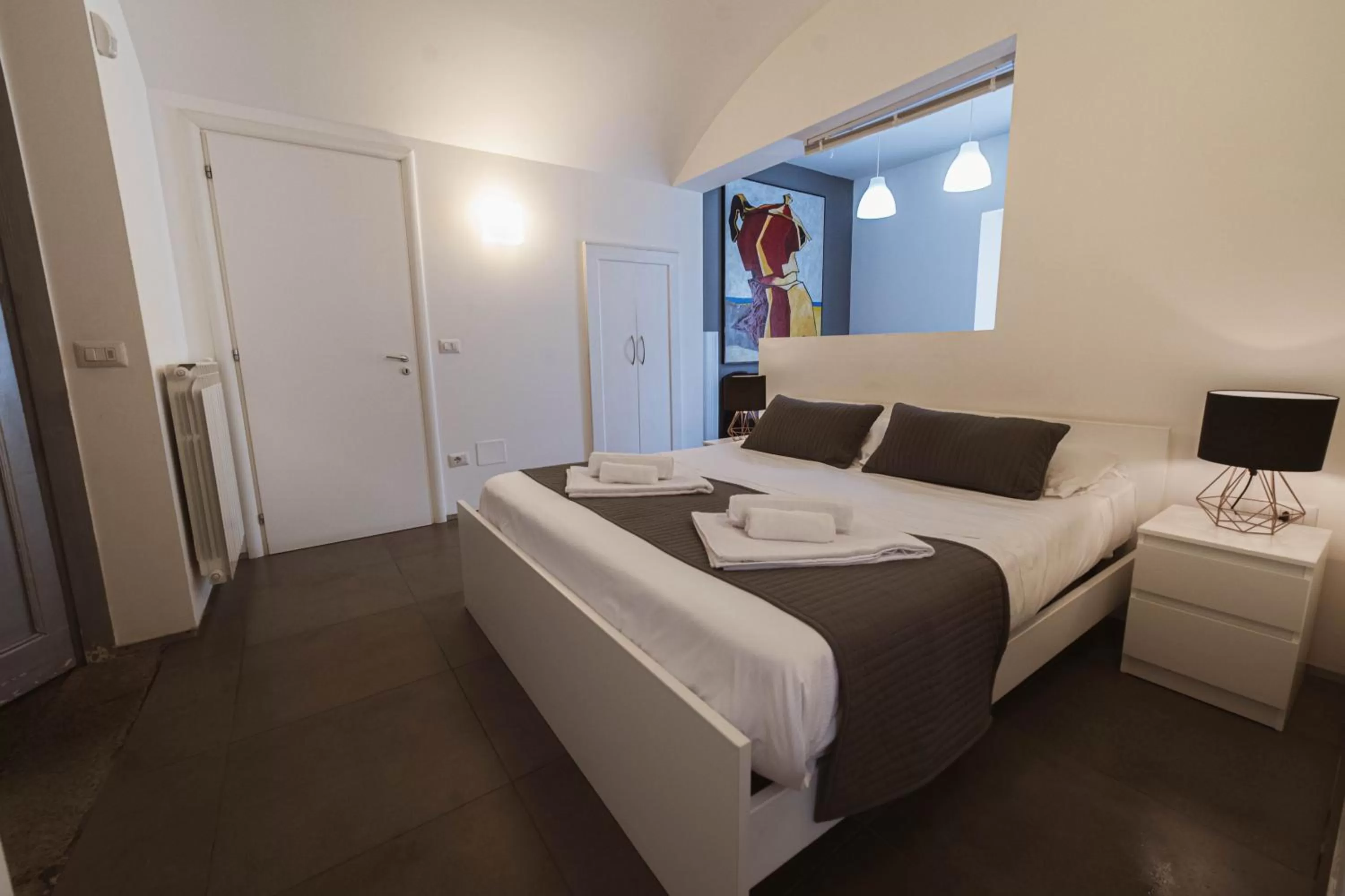 Bedroom, Bed in Villino Erminia - Seaside Art b&b