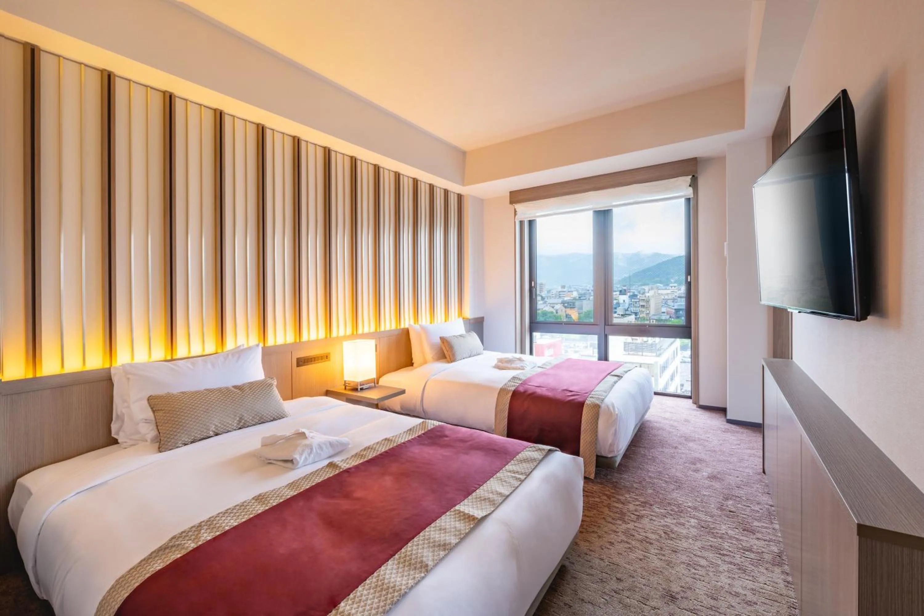 Photo of the whole room, Bed in The Gate Hotel Kyoto Takasegawa by Hulic