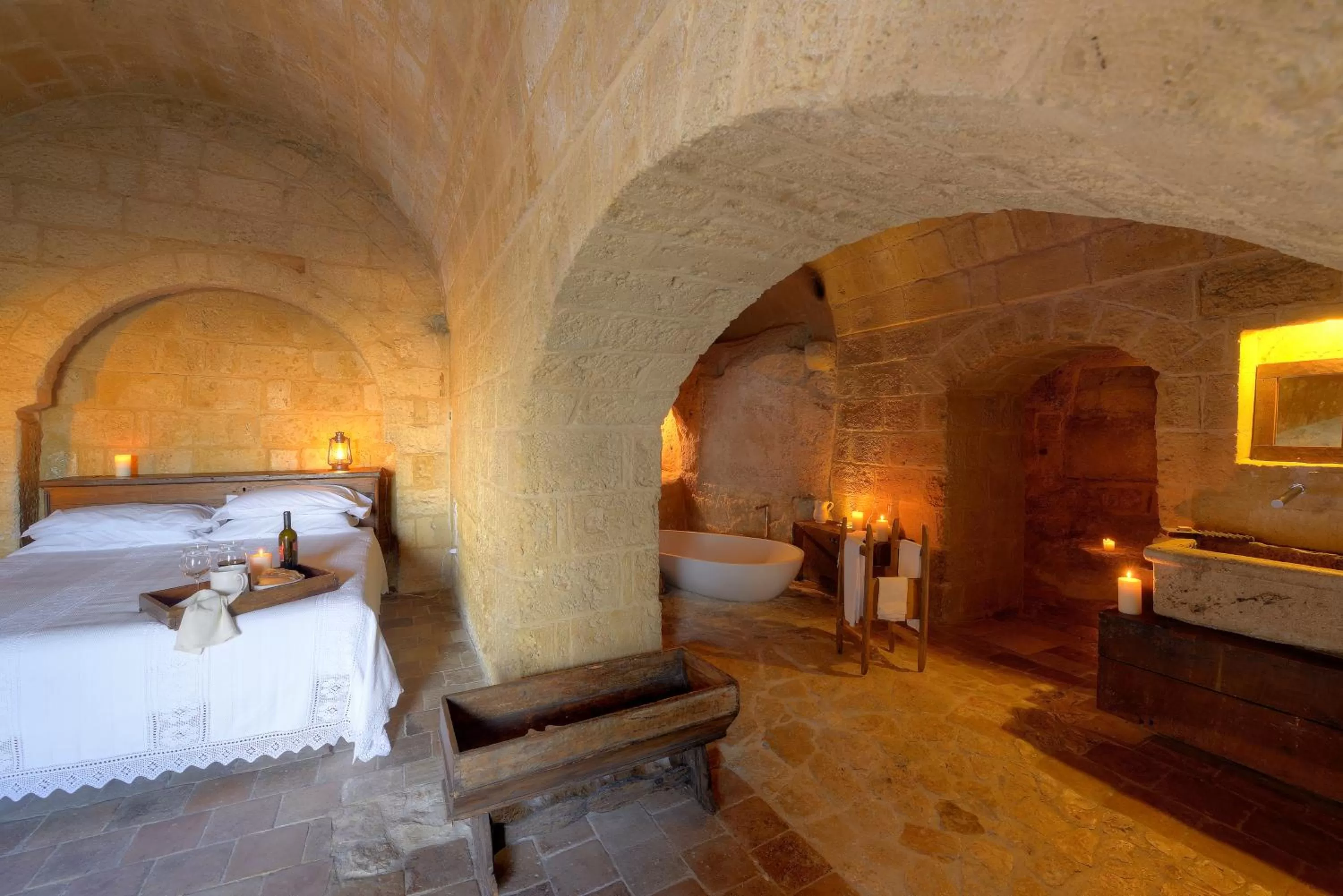 Bed in Sextantio Le Grotte Della Civita