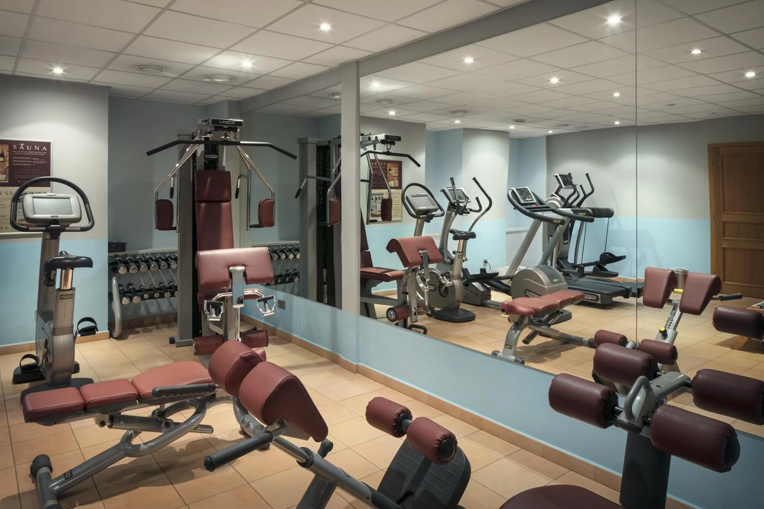 Fitness centre/facilities in Hotel Caesar Prague