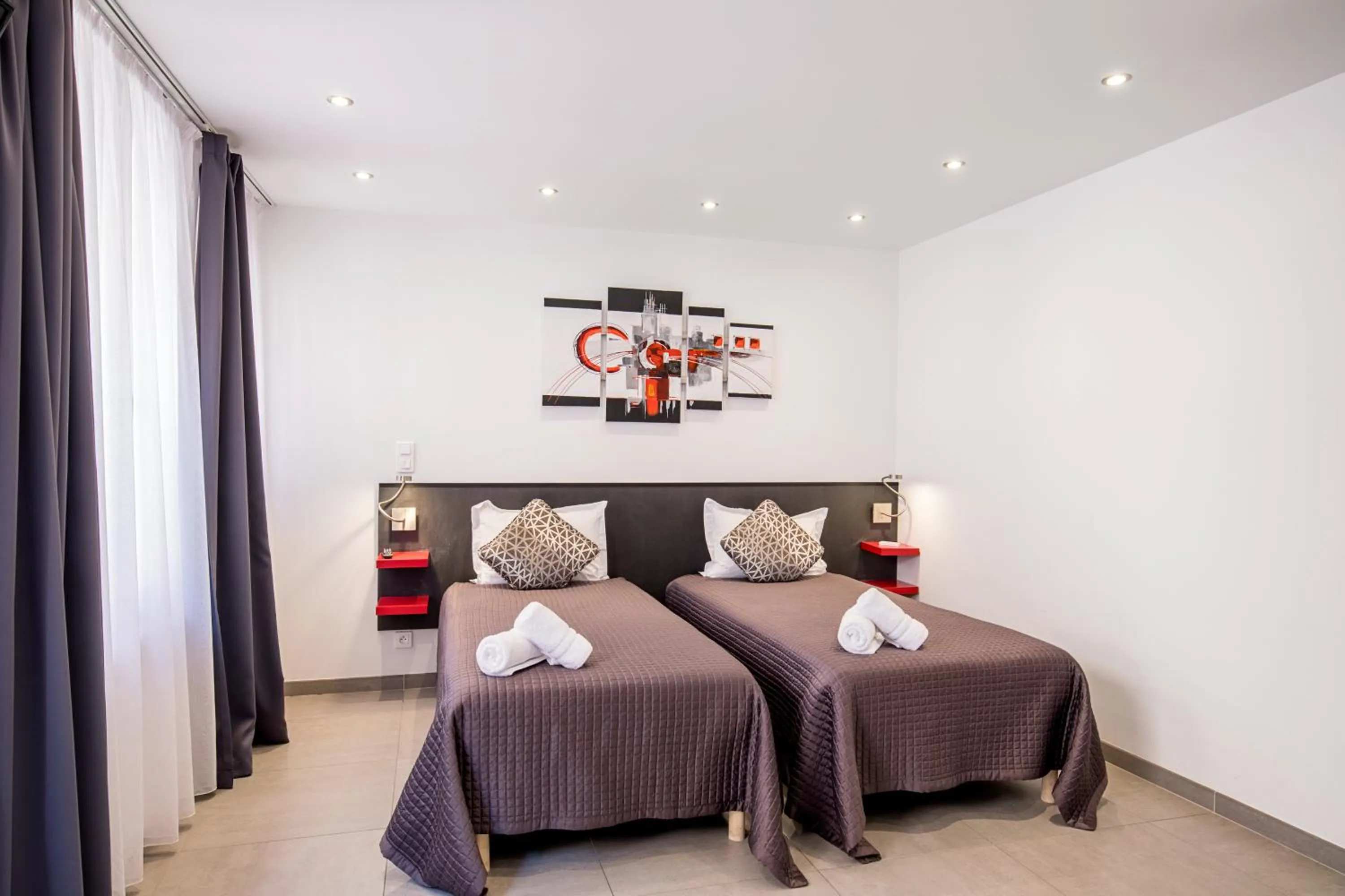 Bedroom, Bed in Hotel De L'Horloge