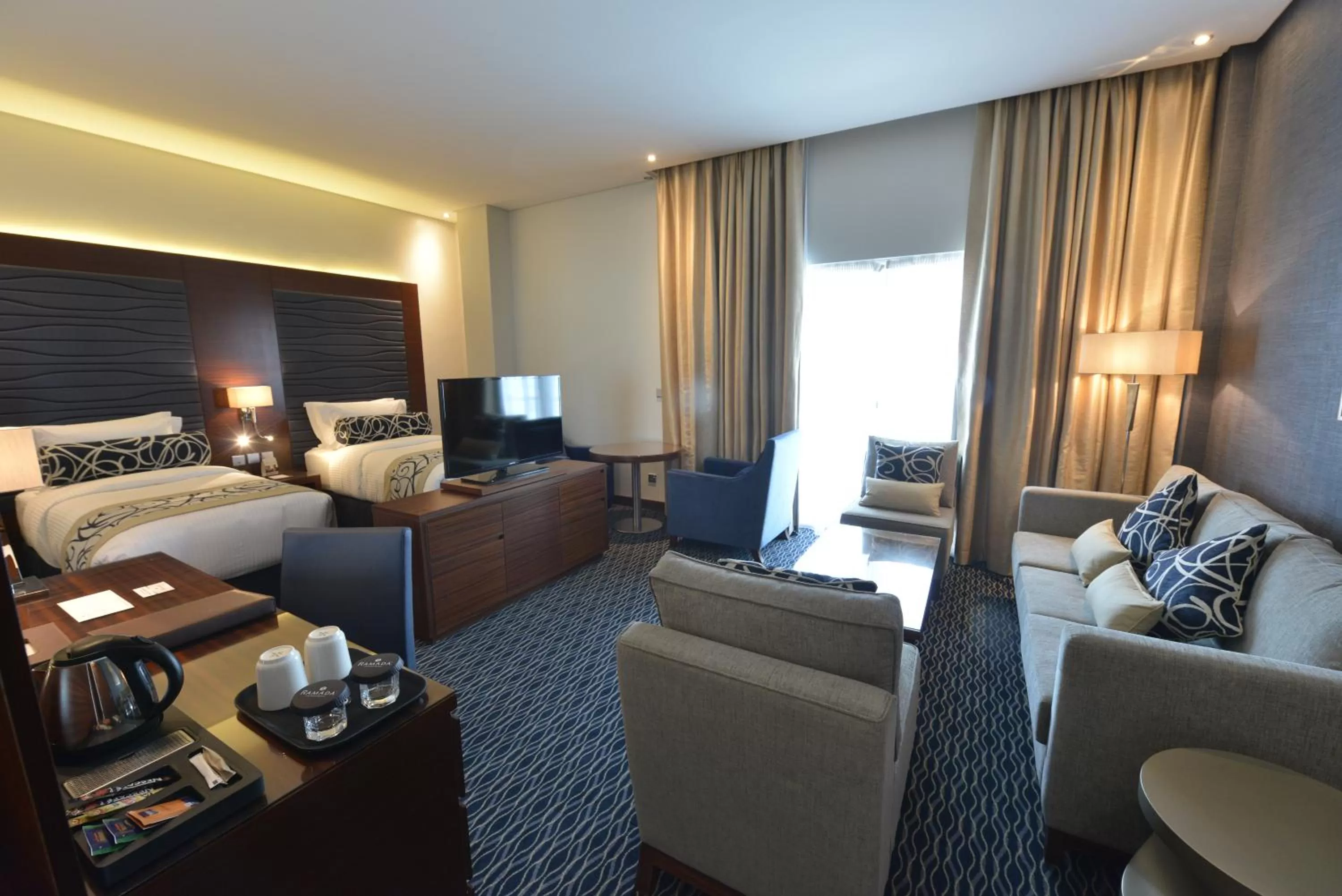 Toilet, Bed in Ramada by Wyndham Manama City Centre