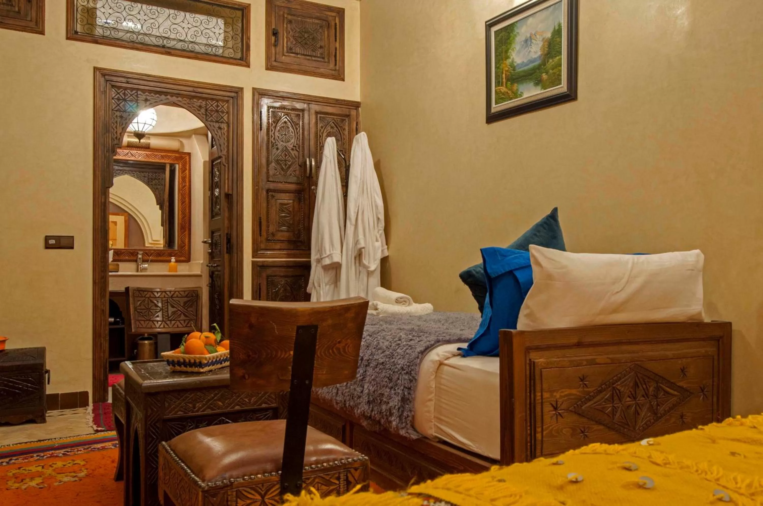 Bed in Riad Merzouga