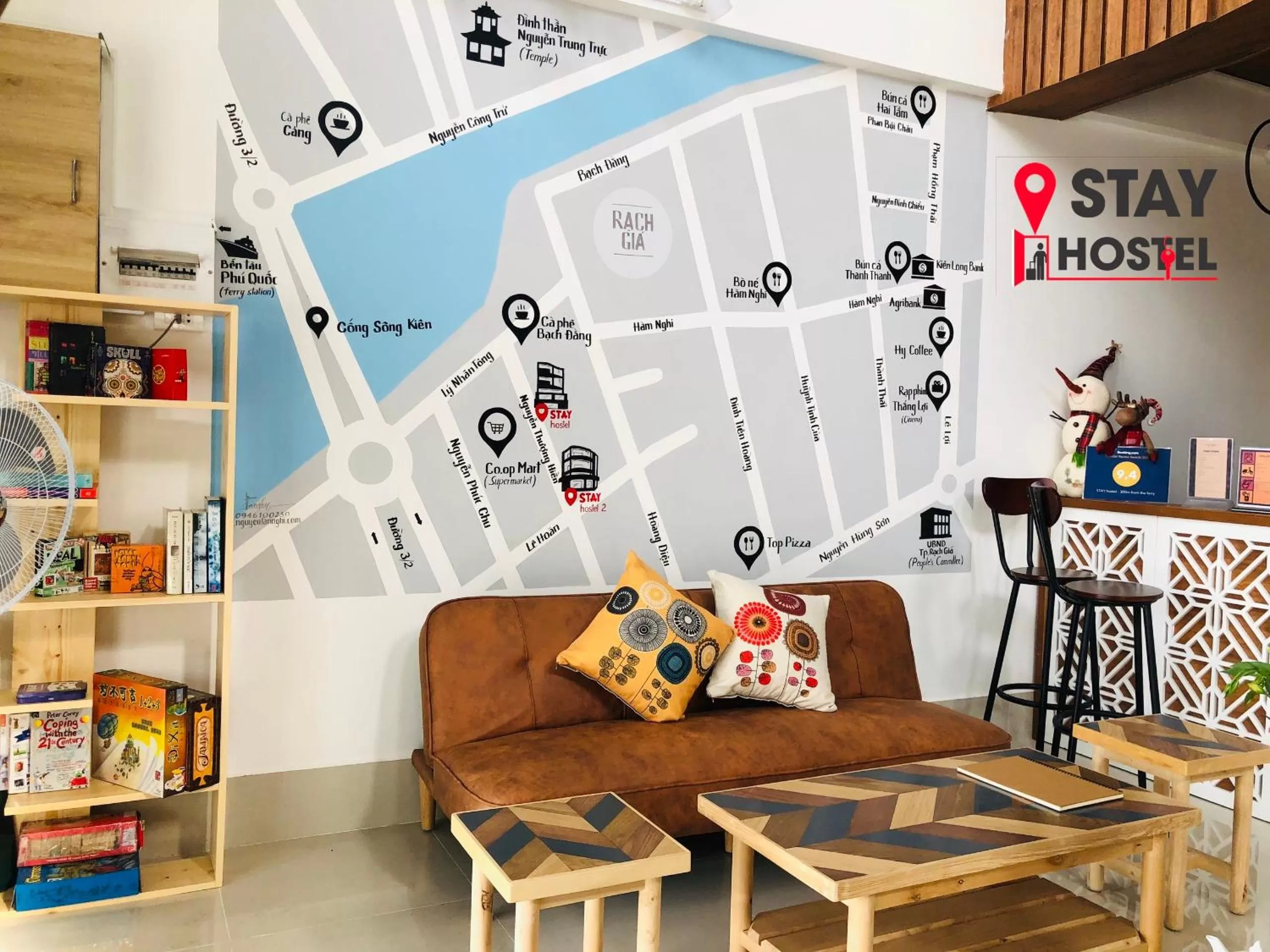 Living room in STAY hostel 2 - 350m from the ferry