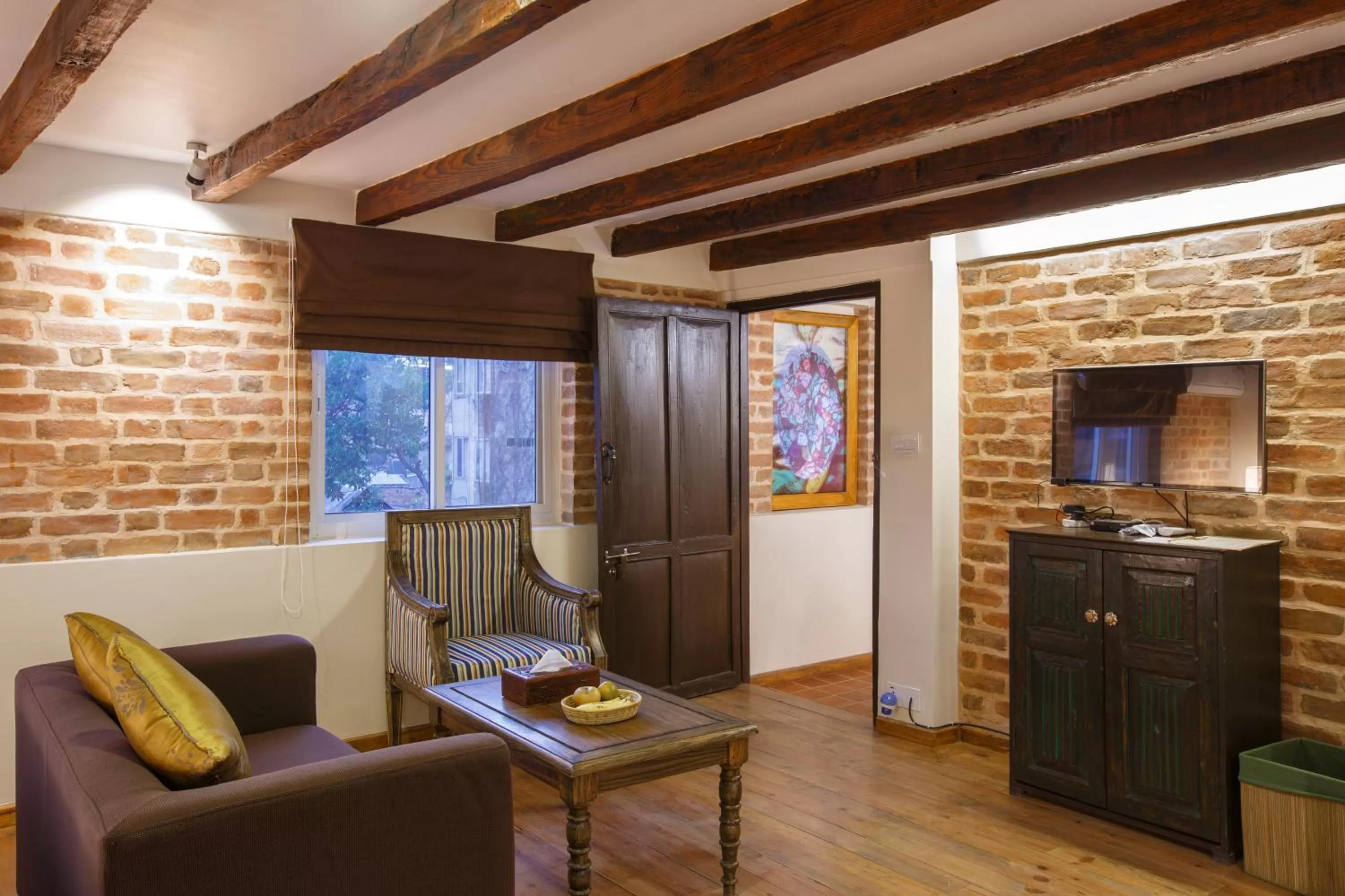 Seating area in Thamel Villa Heritage Hotel