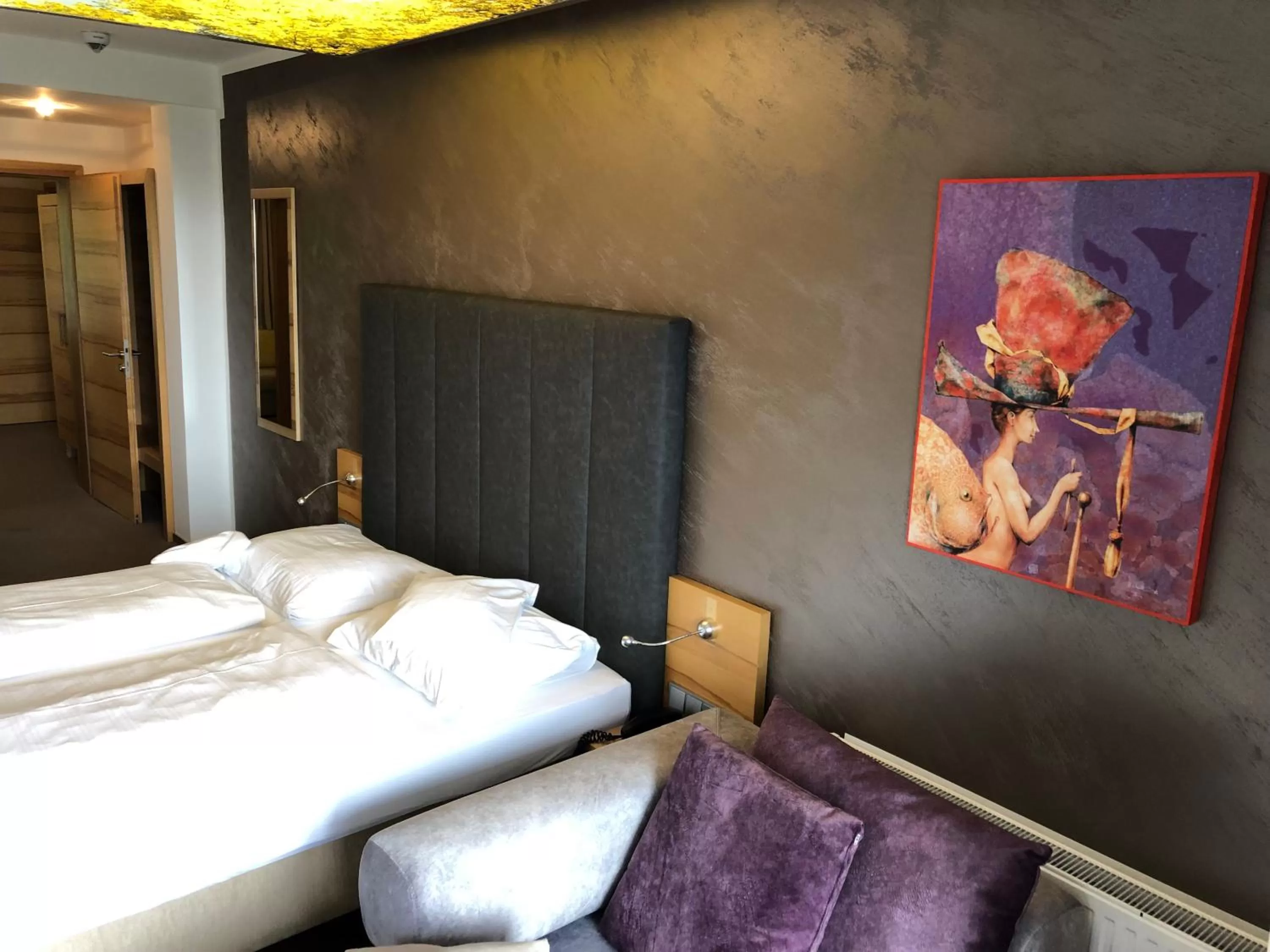 Bed in Thula Wellnesshotel Bayerischer Wald