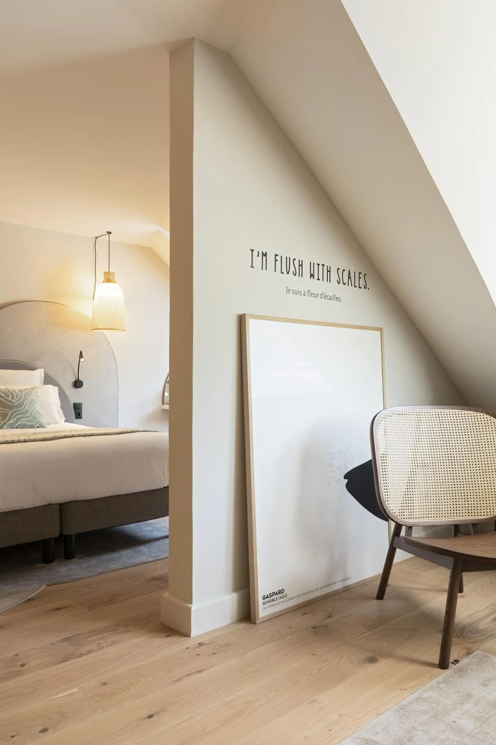 Bed in Black Bass Hotel