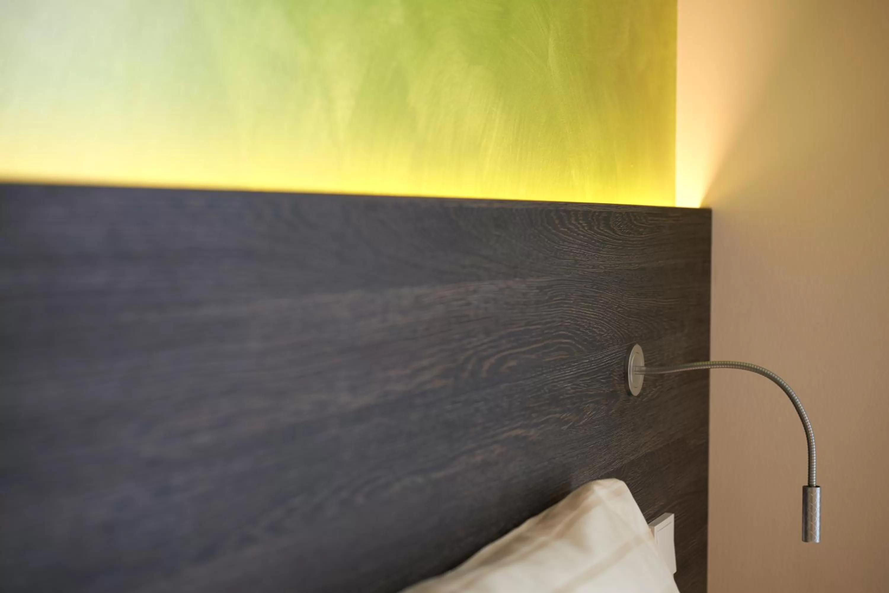 Decorative detail, Bed in eee Hotel Traun