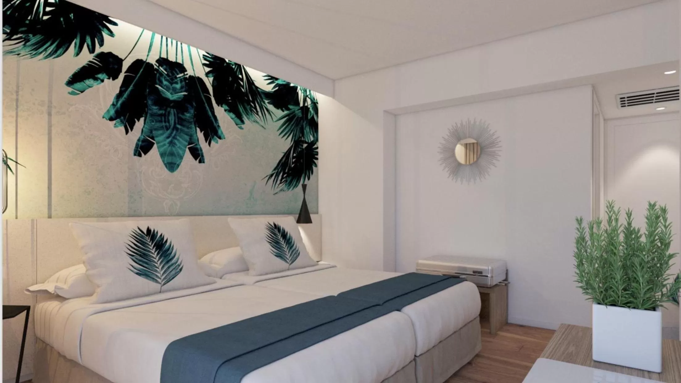 Decorative detail, Bed in Hotel Torá