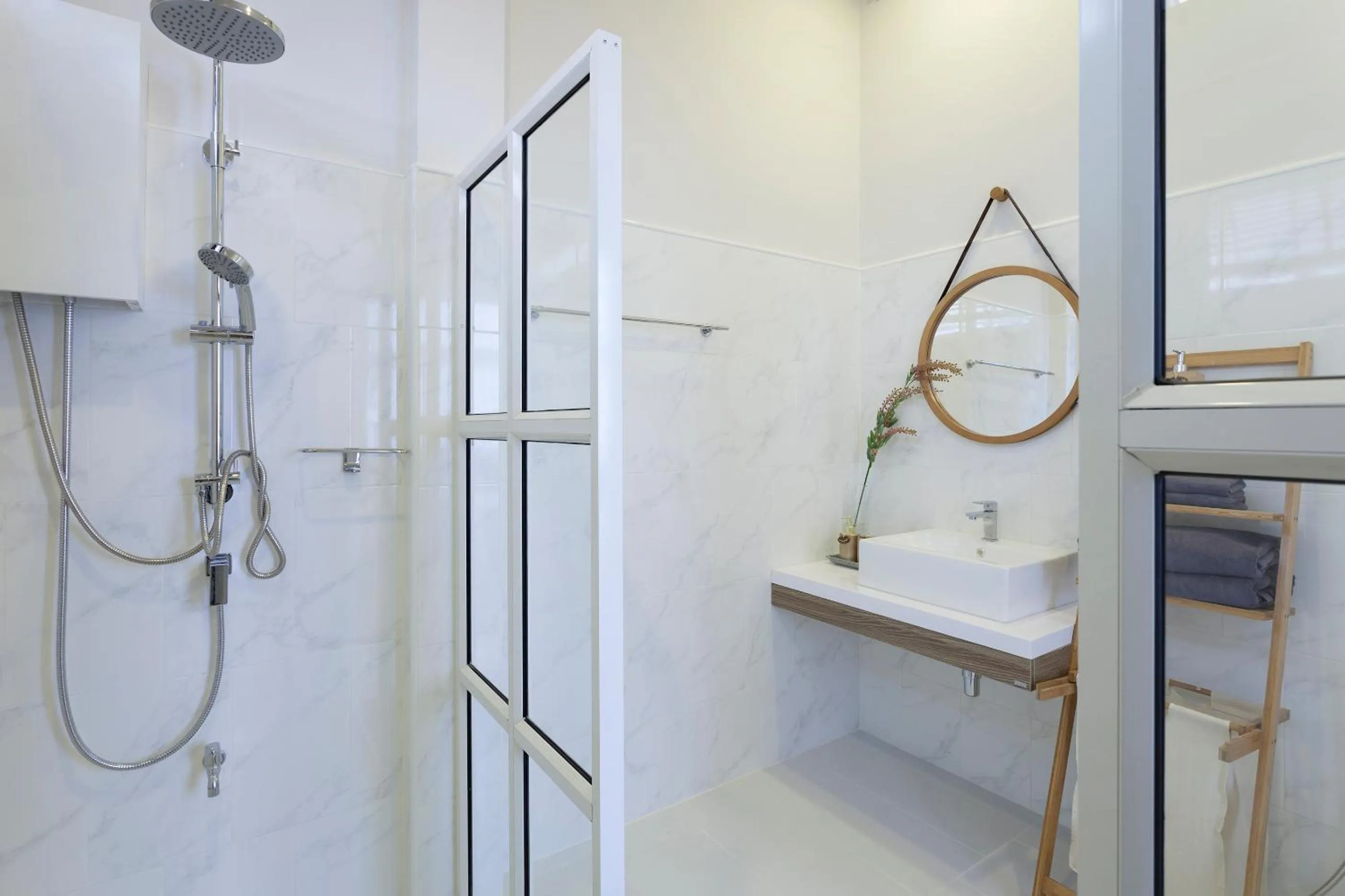 Shower in Private Pool Villa 89 Nimman Chiang Mai