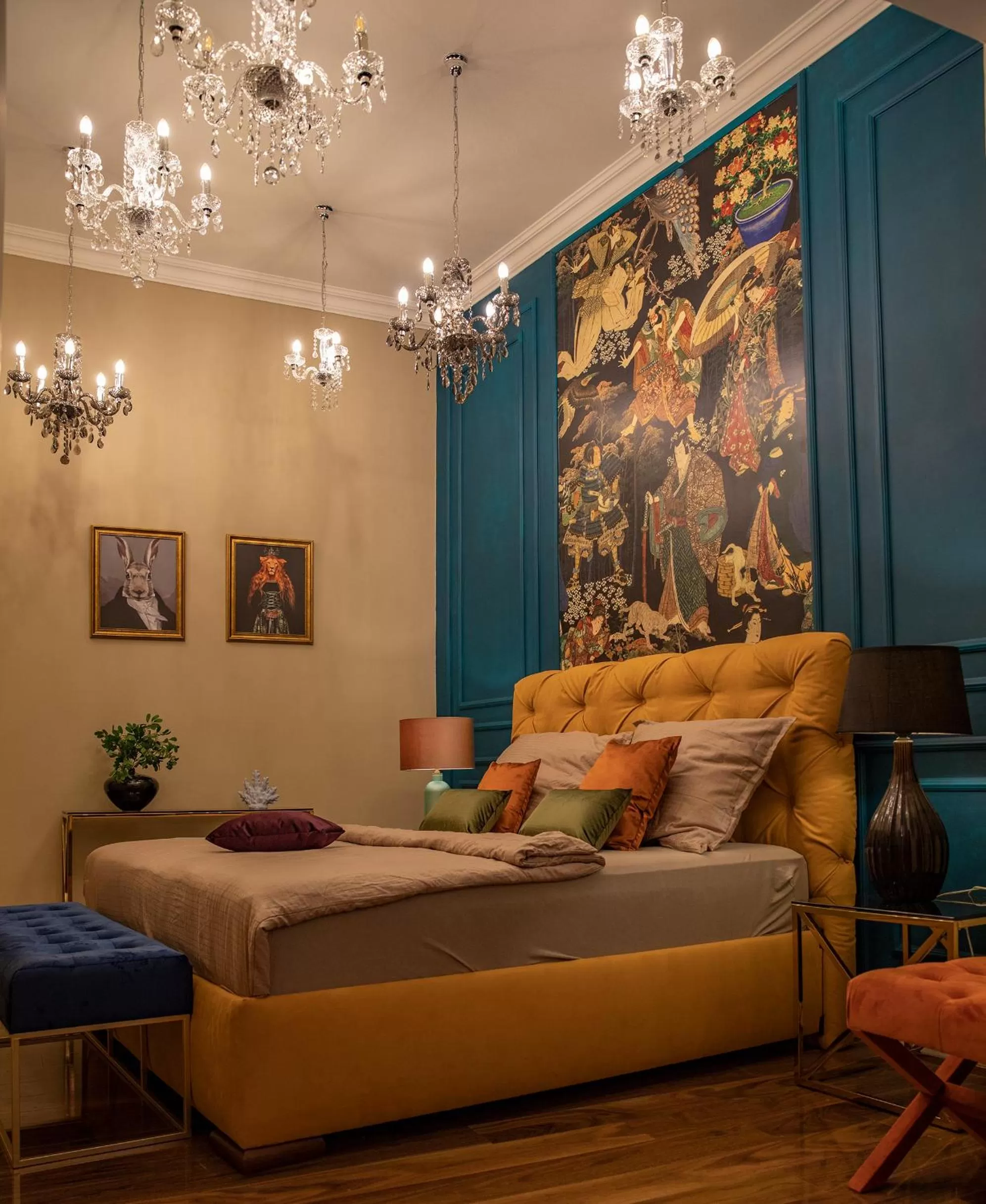 Bed in Hotel Capital with private wellness