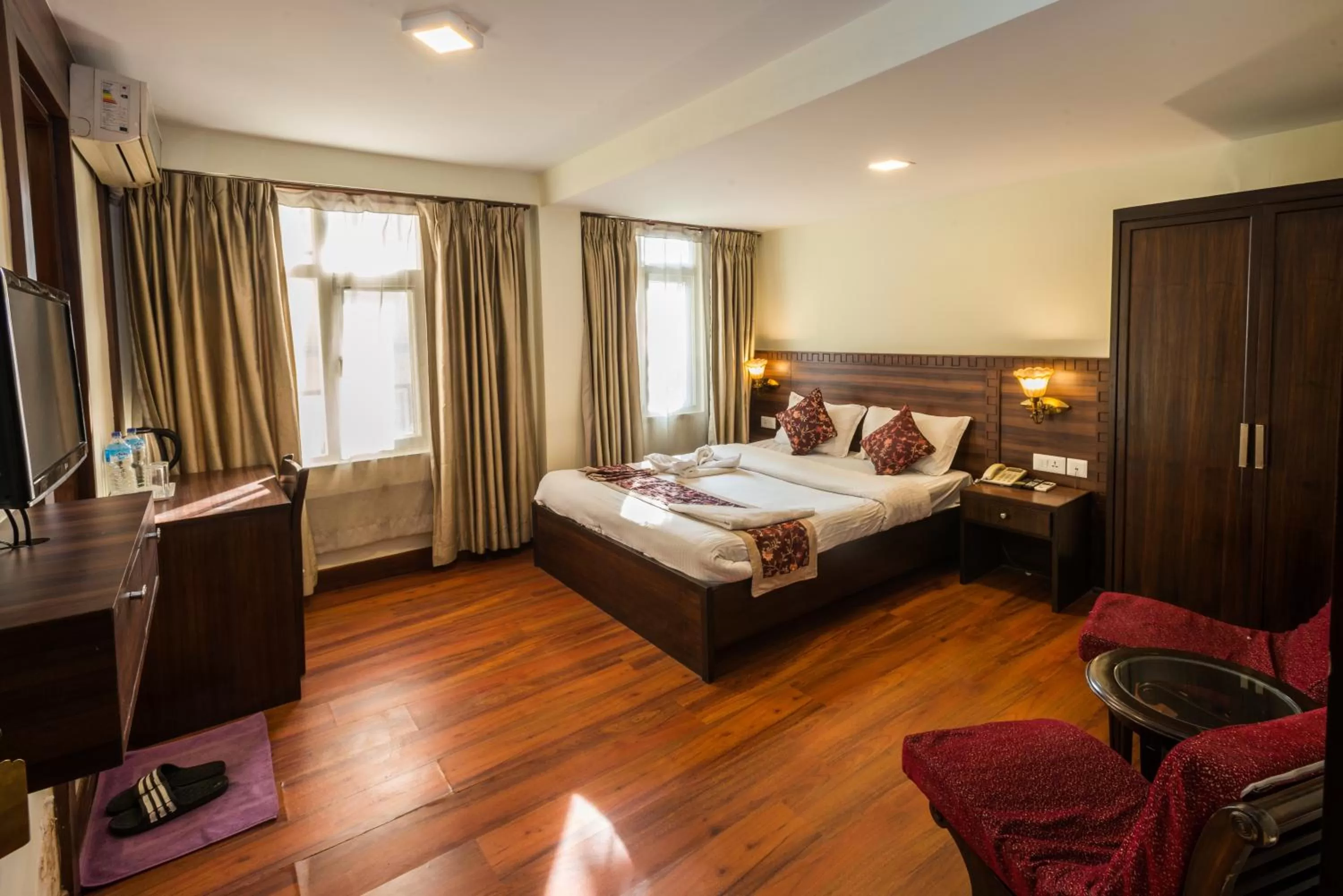 Bed in Hotel Yambu kathmandu