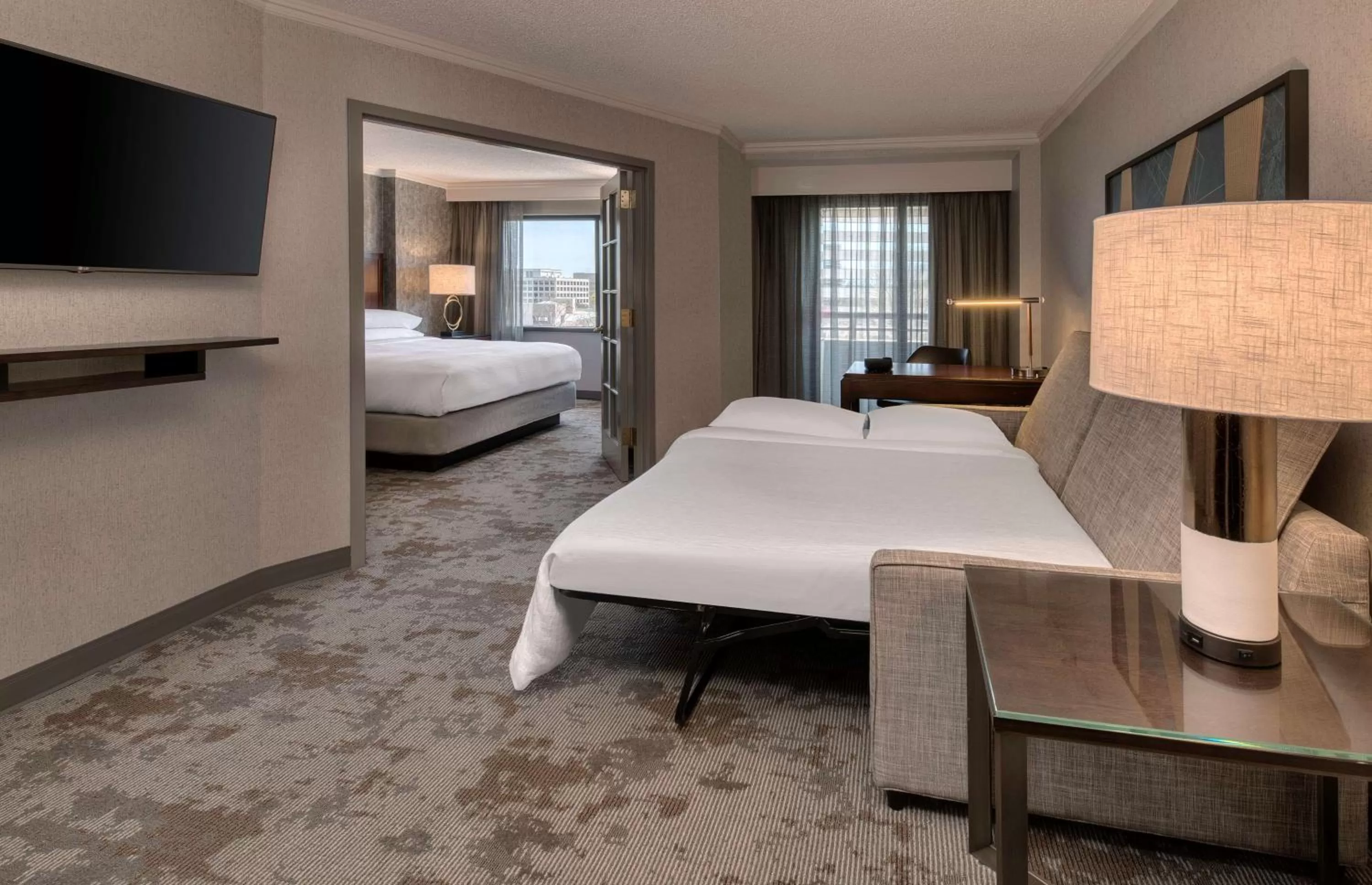 Bedroom, Bed in Embassy Suites by Hilton Bethesda Washington DC
