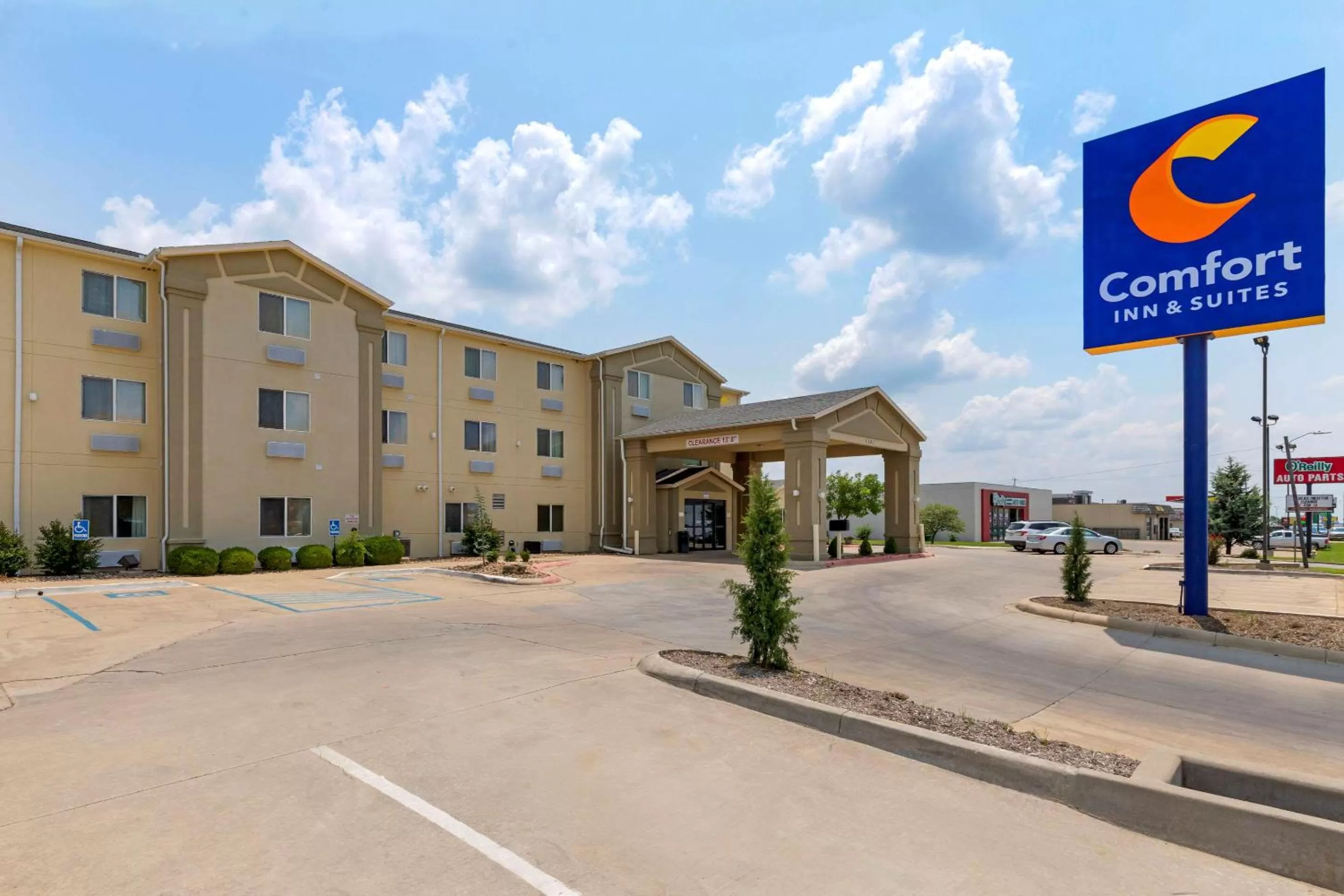Property building in Comfort Inn & Suites Ponca City near Marland Mansion