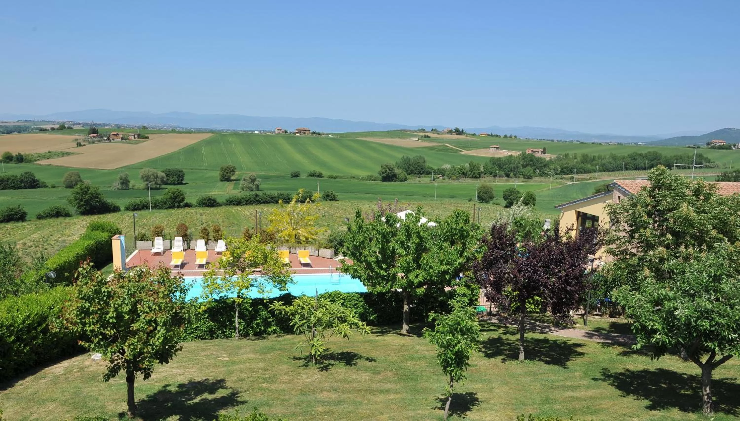 Facade/entrance, Bird's-eye View in Tenuta Badia '99