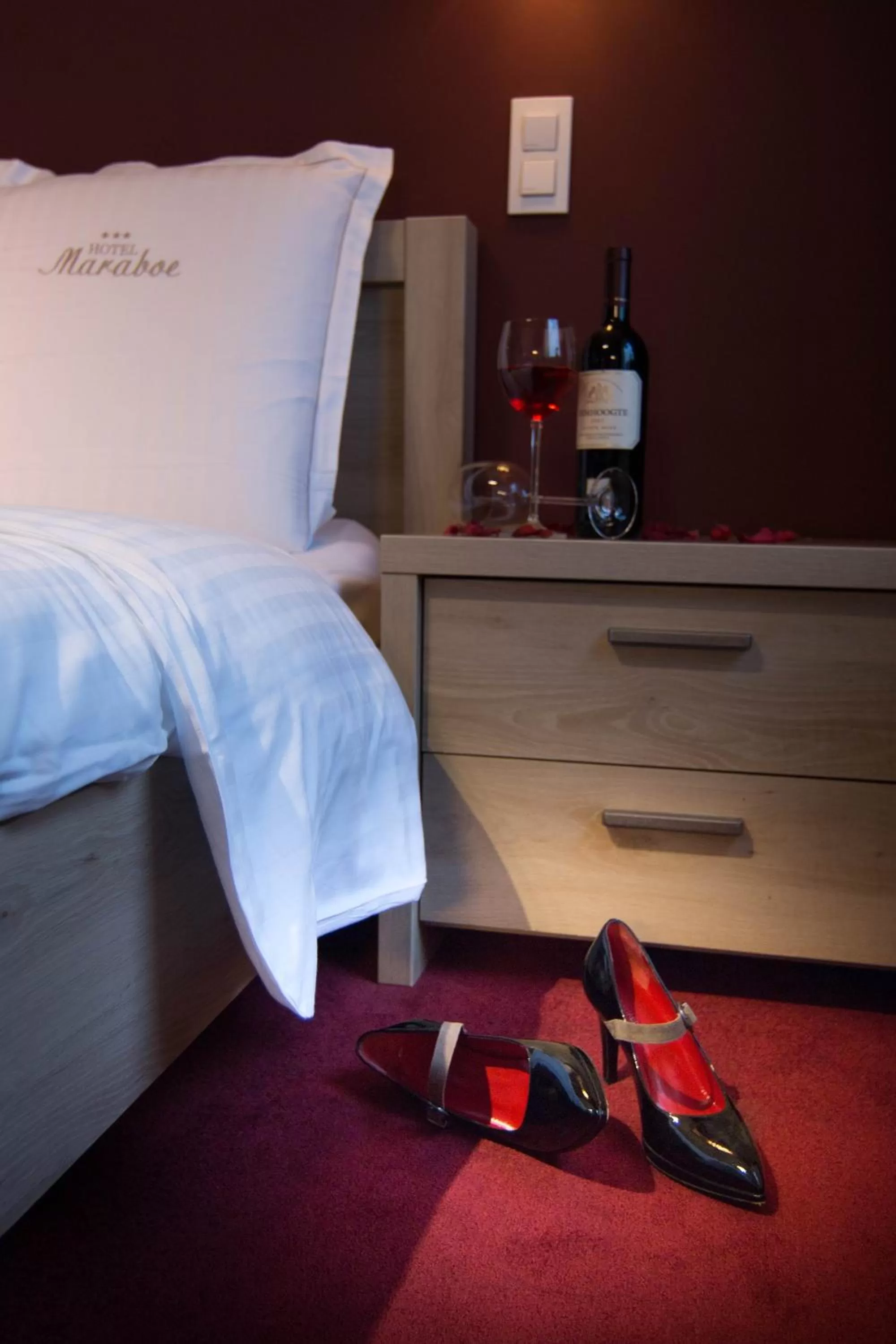 Bedroom, Bed in Hotel Maraboe