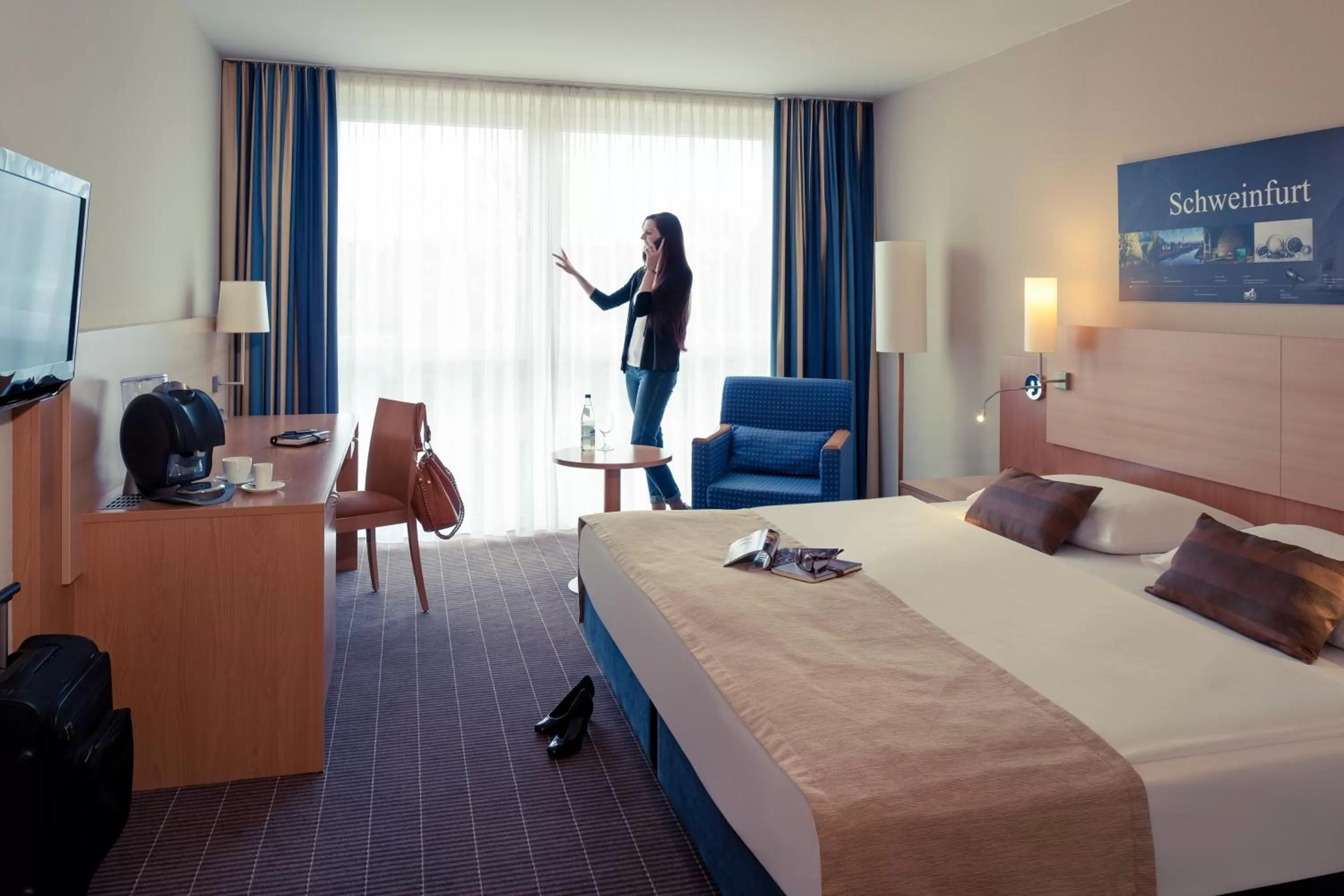 Photo of the whole room, Bed in Mercure Hotel Schweinfurt Maininsel