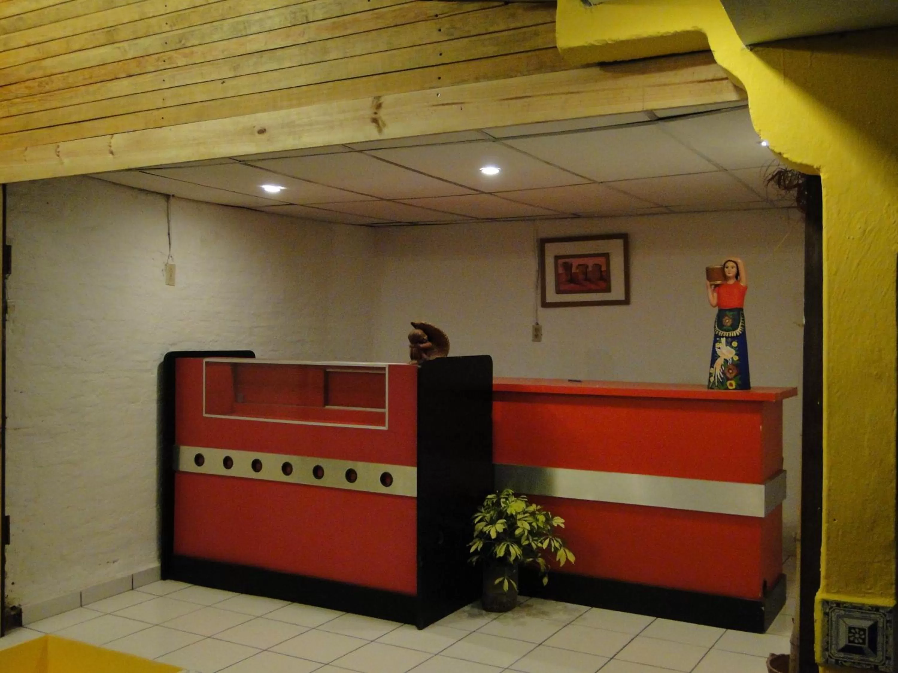 Lobby or reception in Hotel Caleta