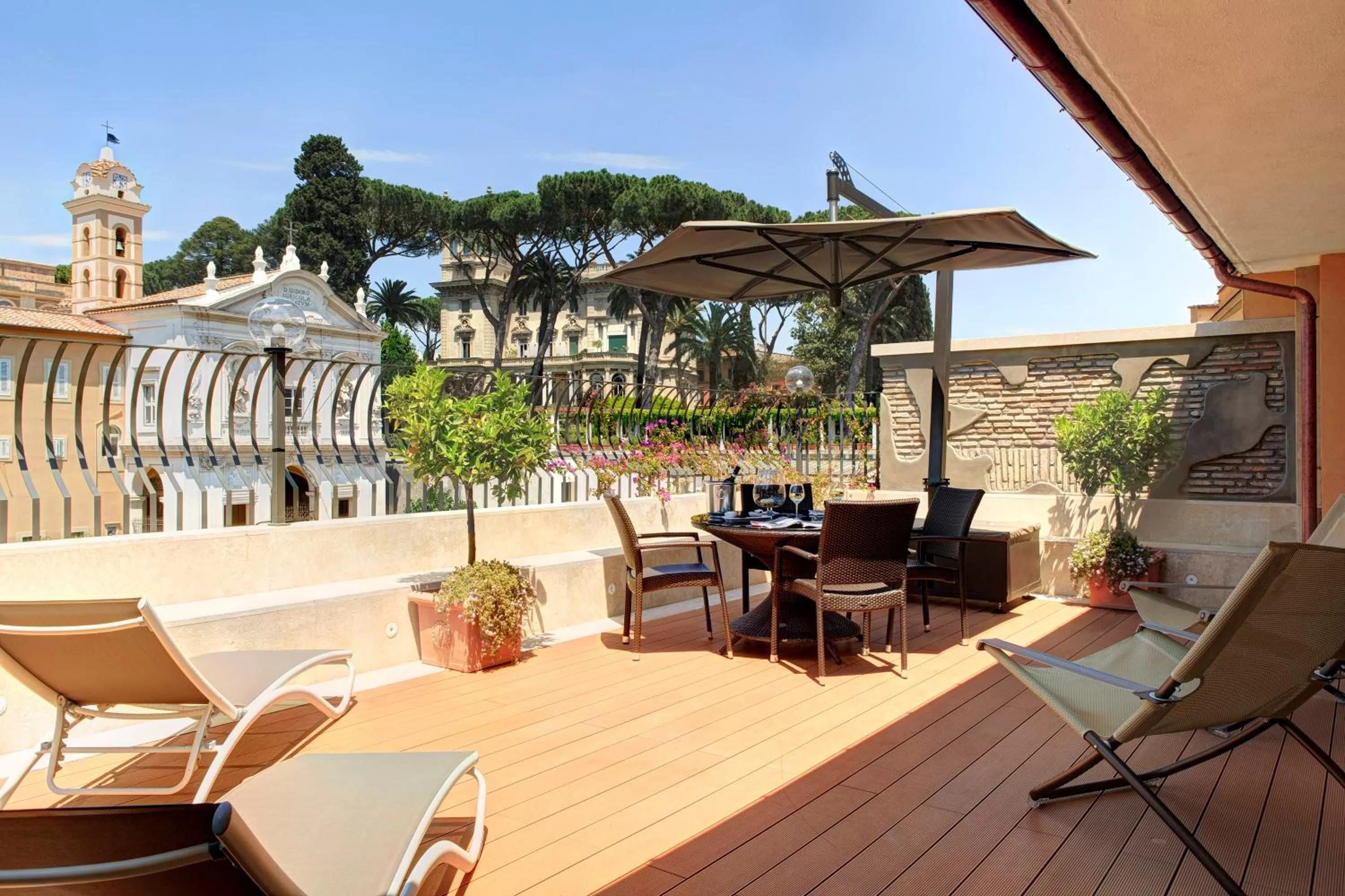 Balcony/Terrace in Hotel Degli Artisti