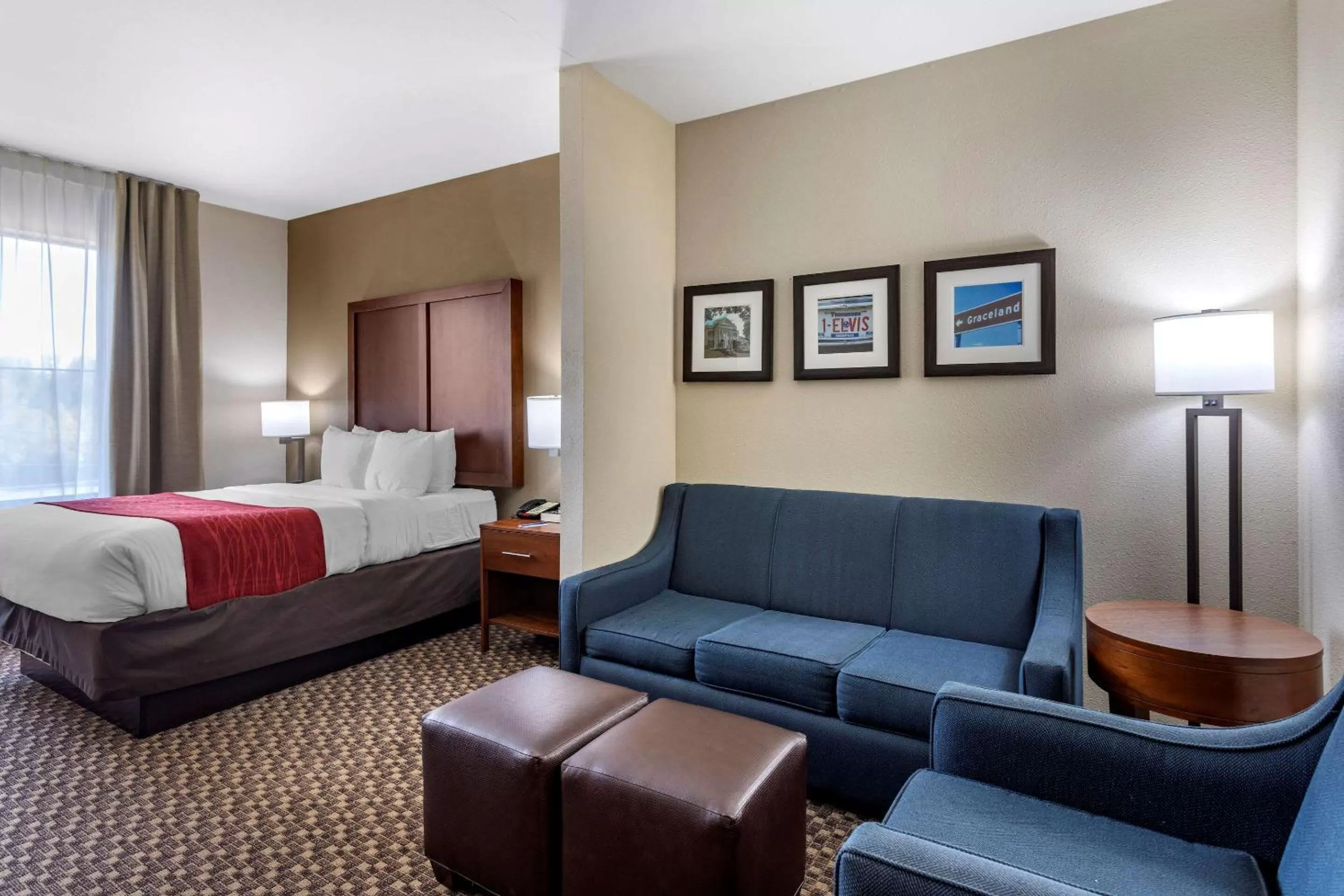 Photo of the whole room, Bed in Comfort Inn & Suites Atoka-Millington