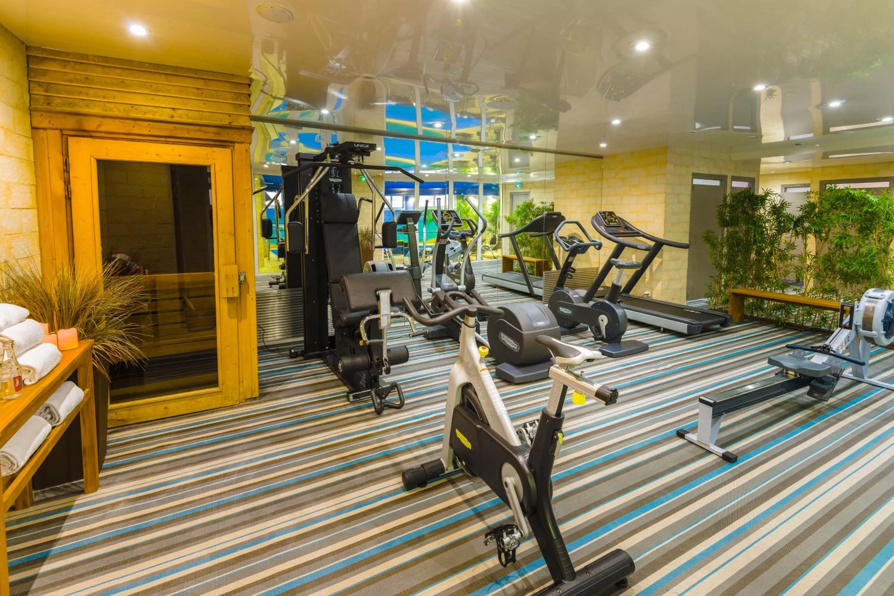 Fitness centre/facilities in Hotel Residence Europe & Spa