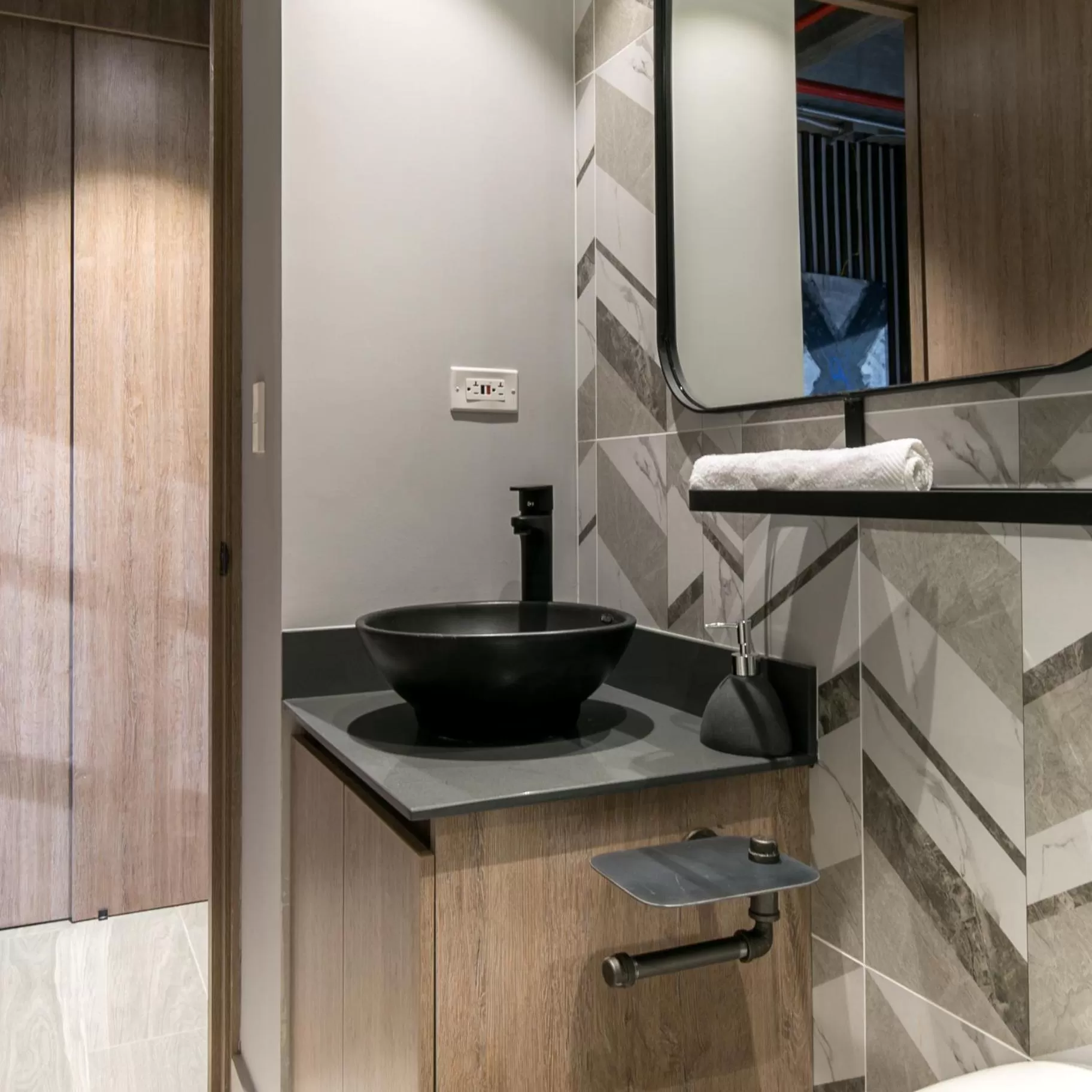 Bathroom in Factory Lofts Hotel