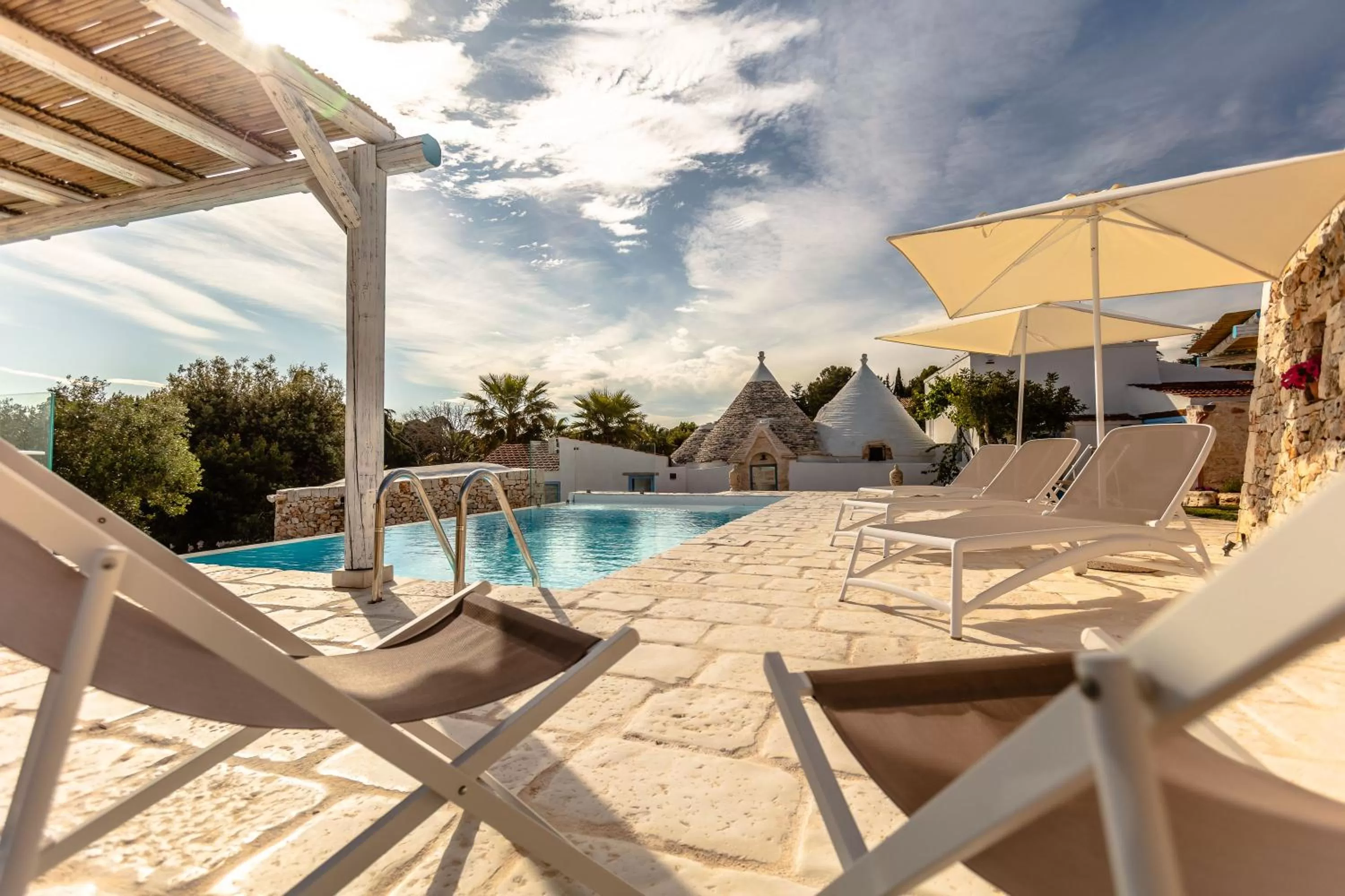 Pool view in Trulli Terra Magica