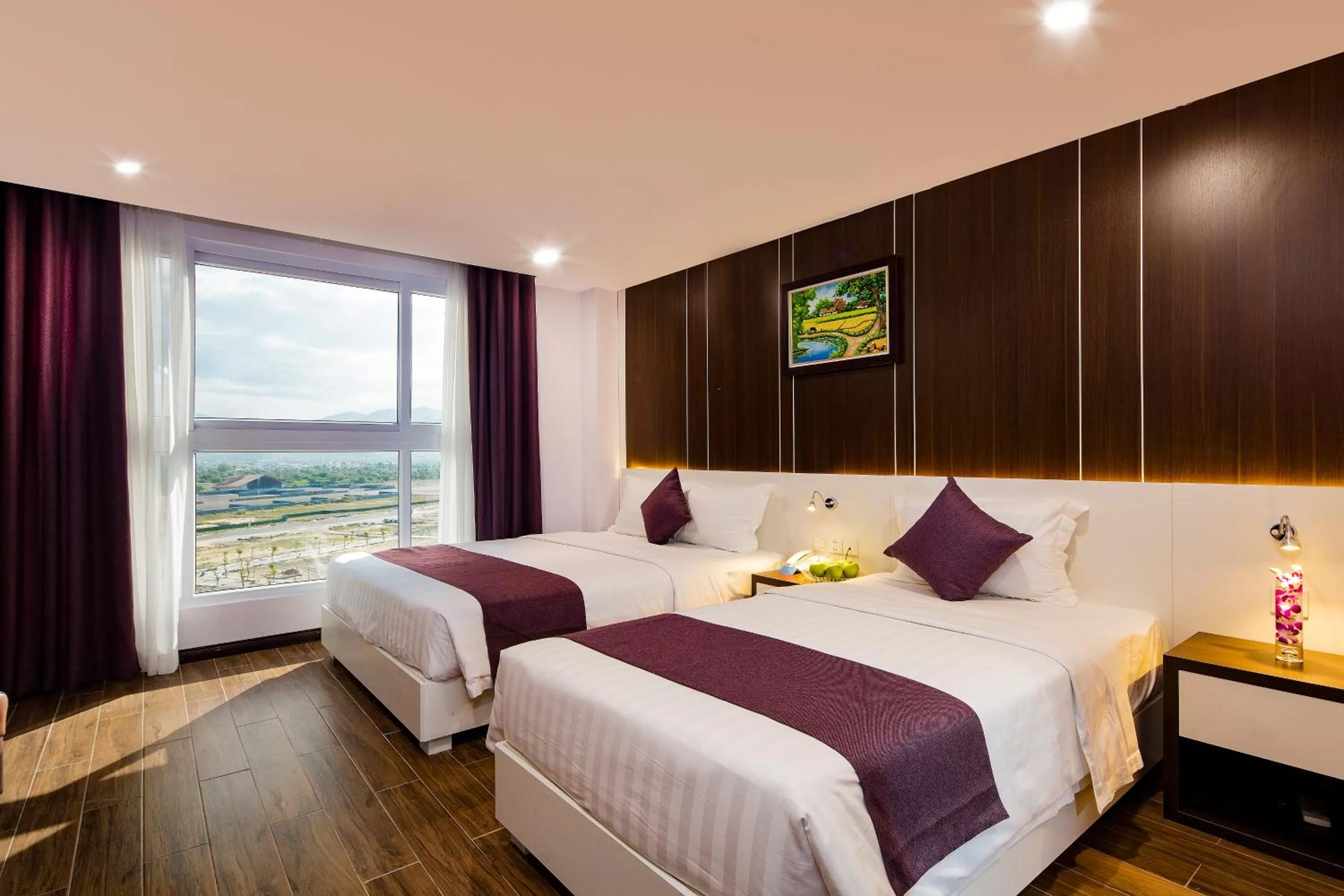 View (from property/room), Bed in Morris Hotel Nha Trang