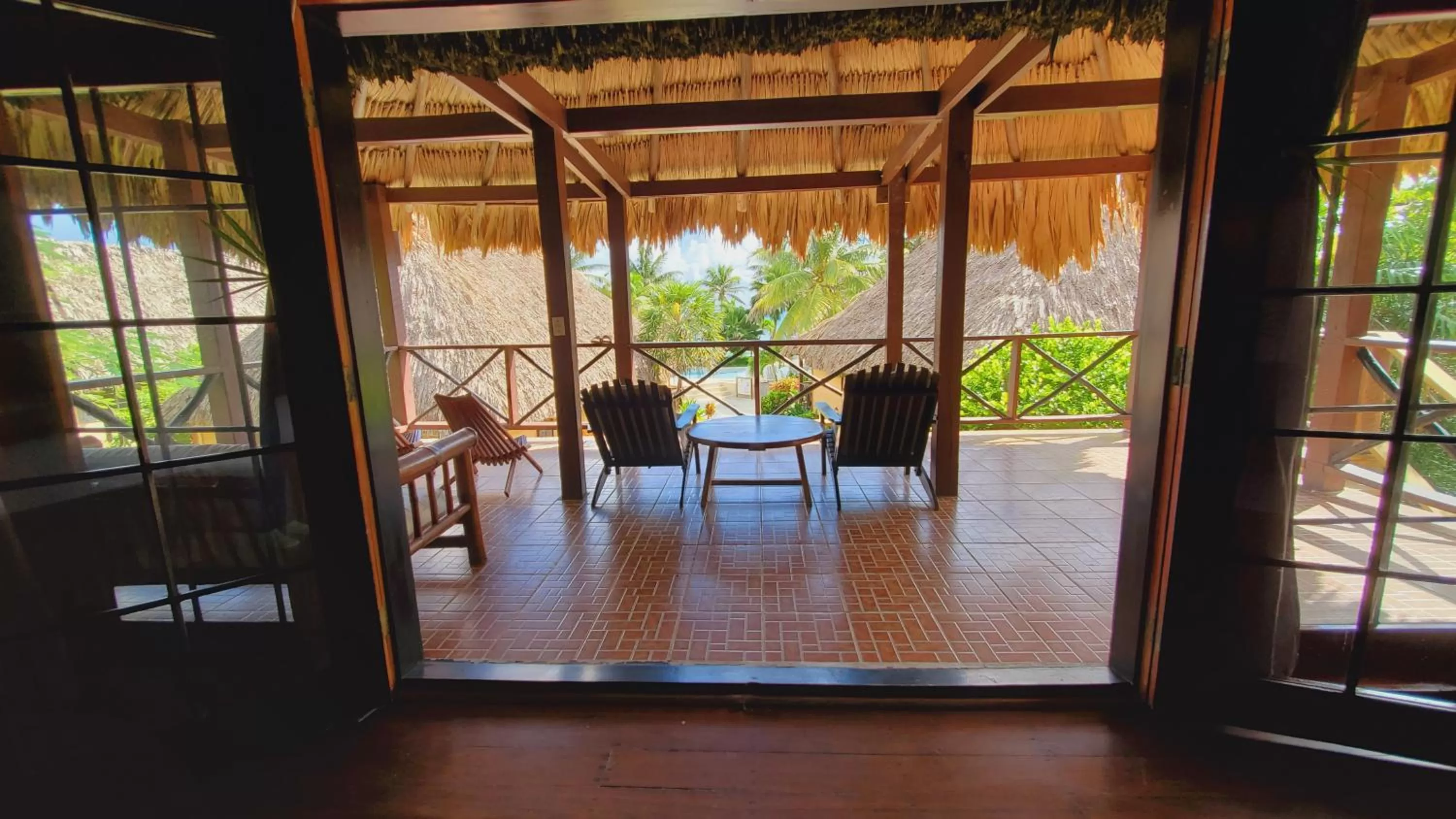 Patio in Portofino Beach Resort-An Authentic Island Escape!