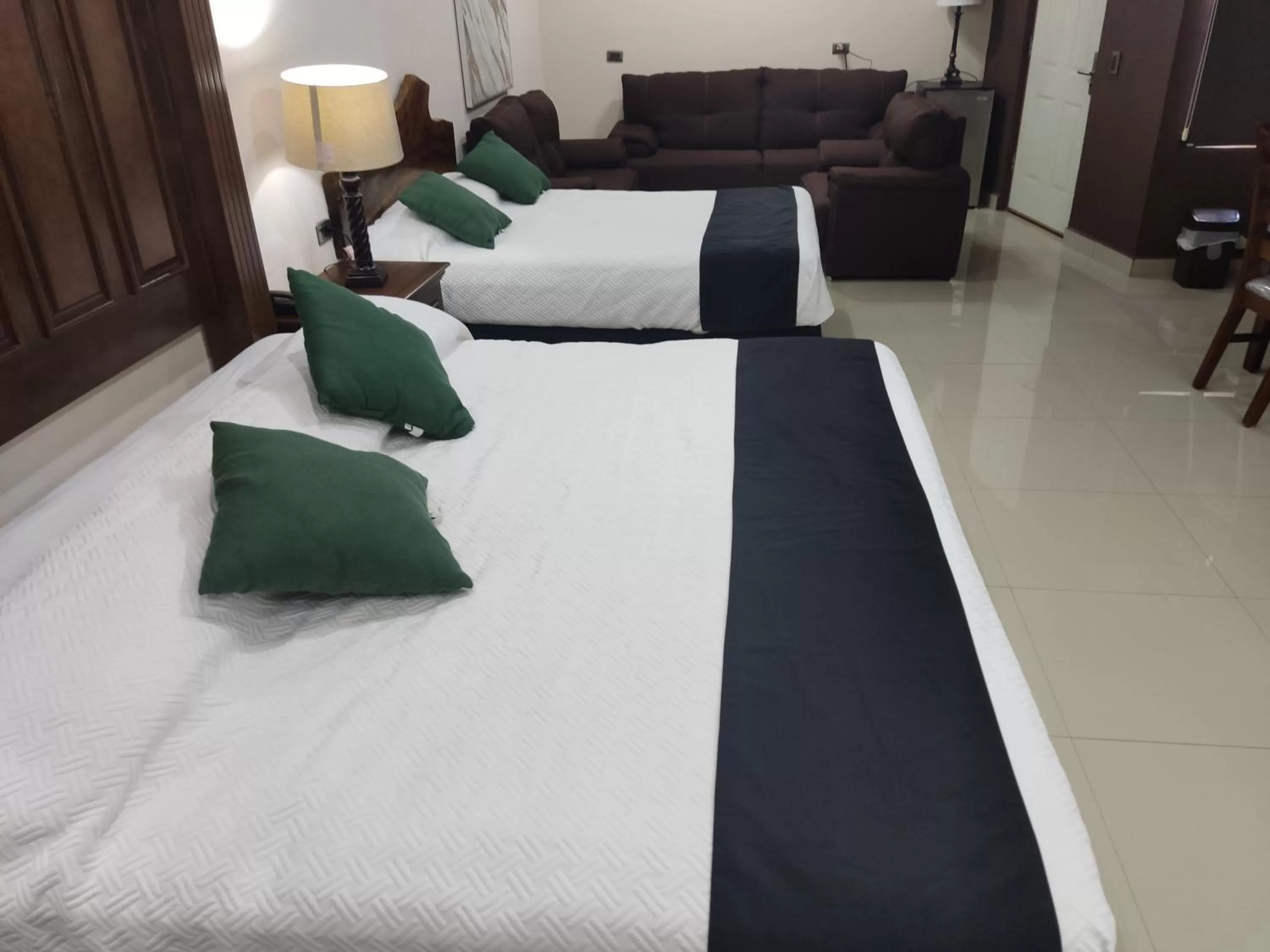 Bed in Hotel Posada Santa Fe Sabinas