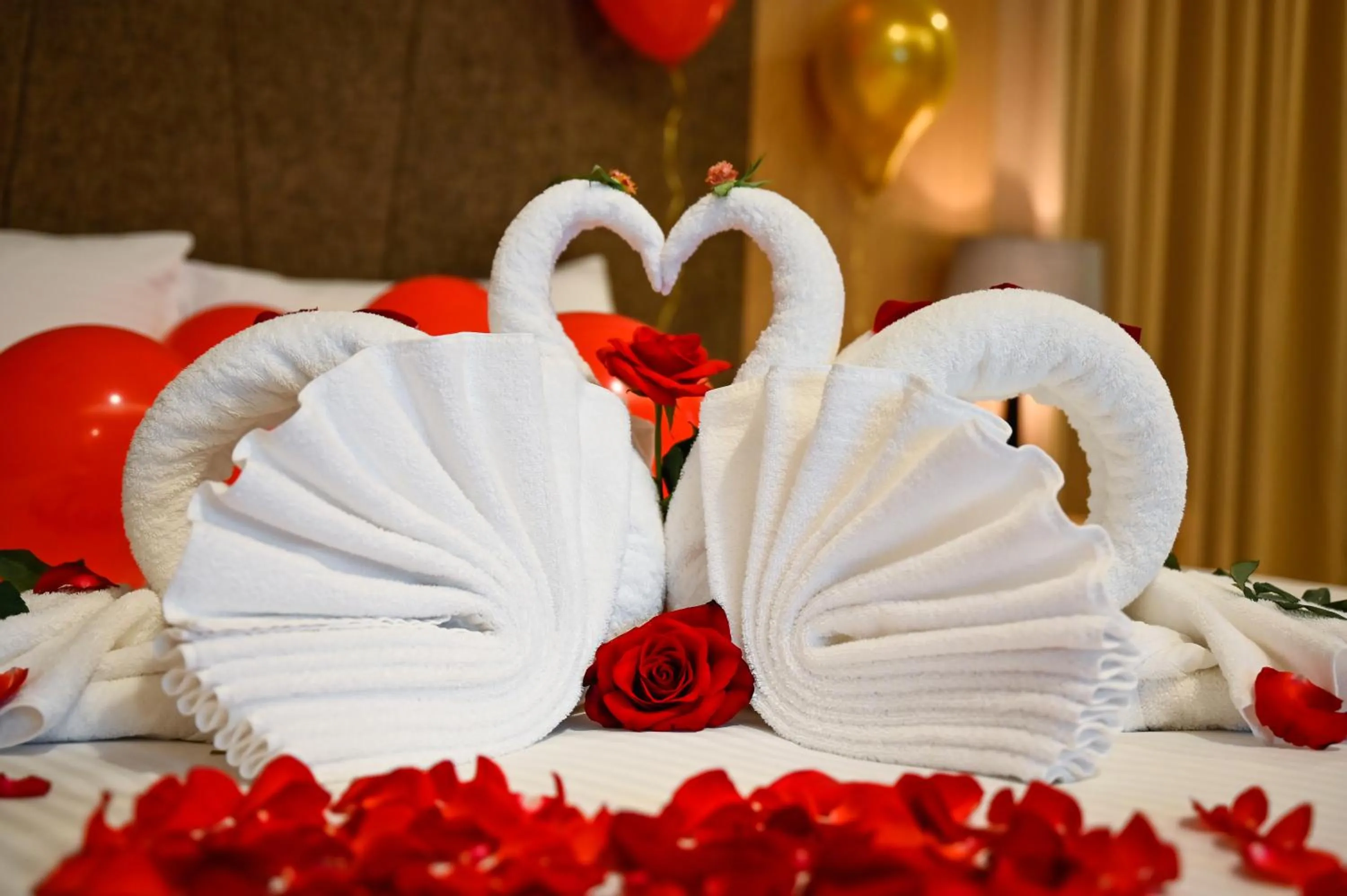 Decorative detail, Bed in Muong Thanh Grand Saigon Centre Hotel