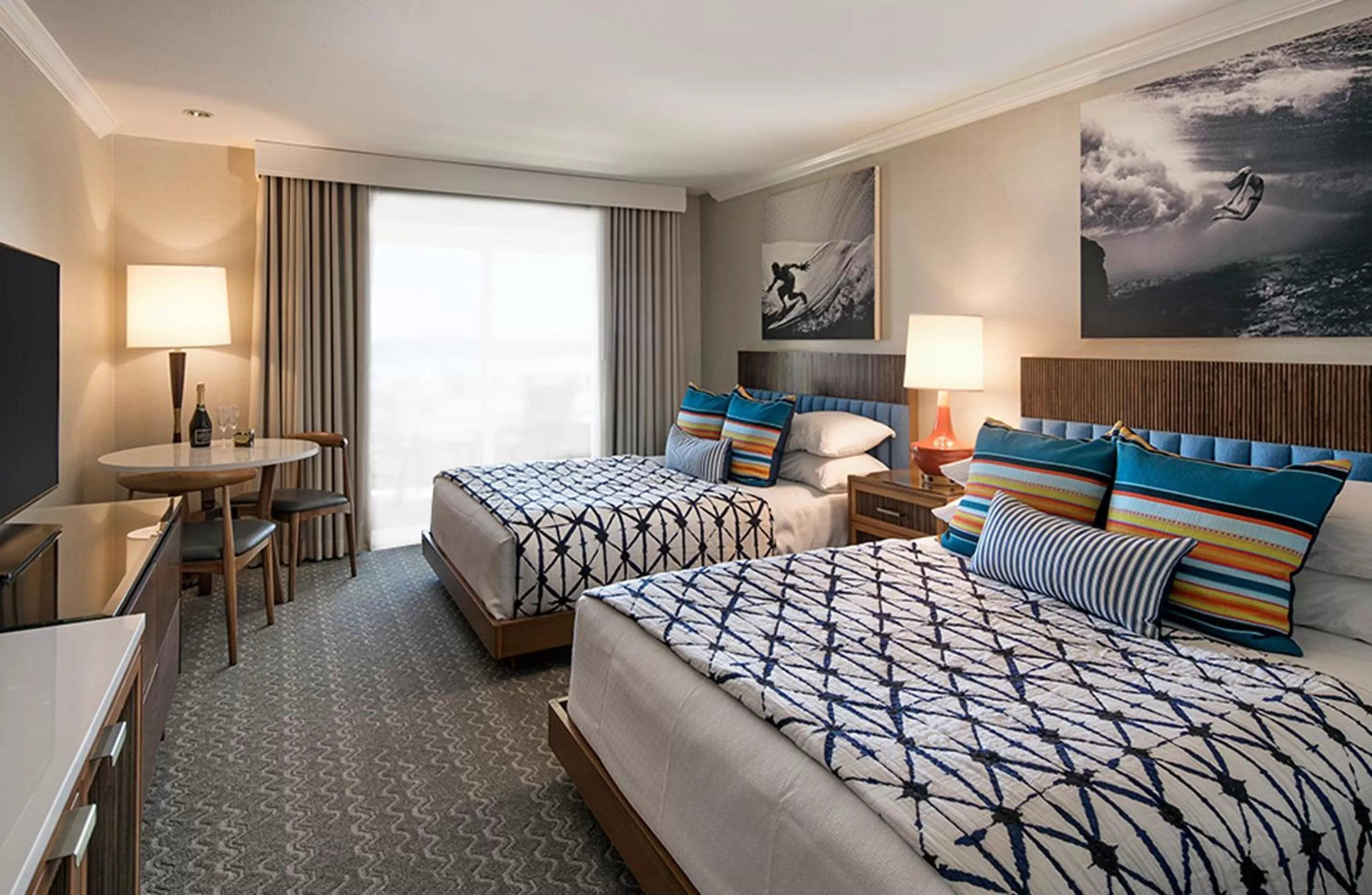 Queen Room with Two Queen Beds - Partial Ocean View in Sandcastle Hotel on the Beach