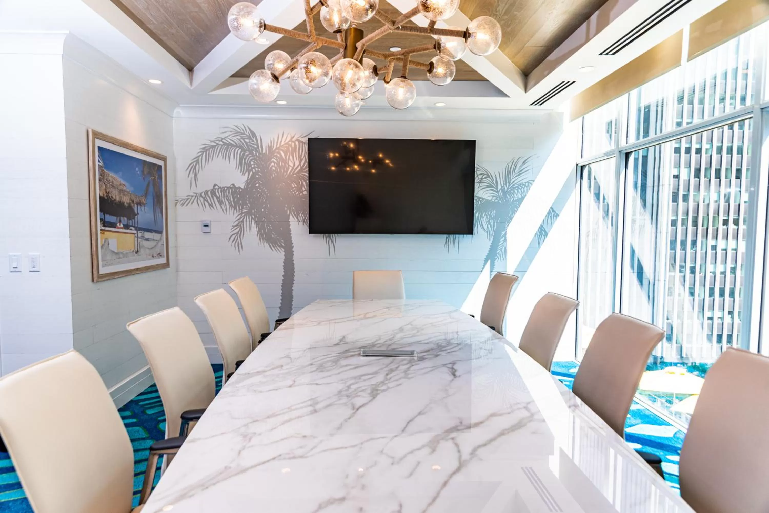 Meeting/conference room, Bed in Margaritaville Resort Times Square