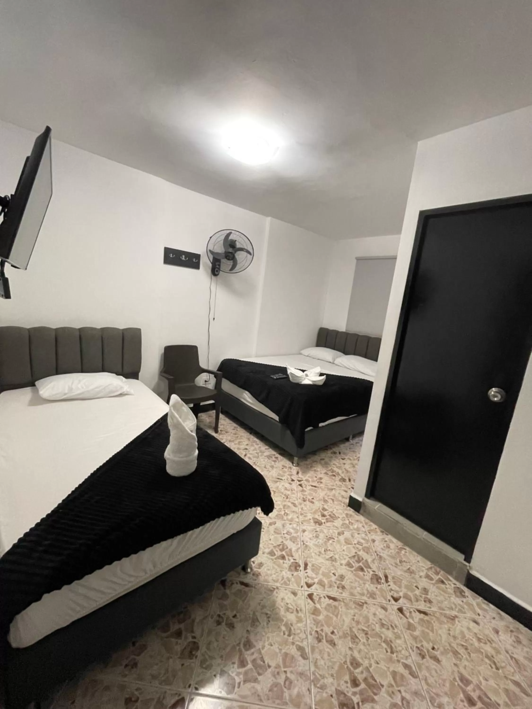 Bed in Hotel De León Estadio