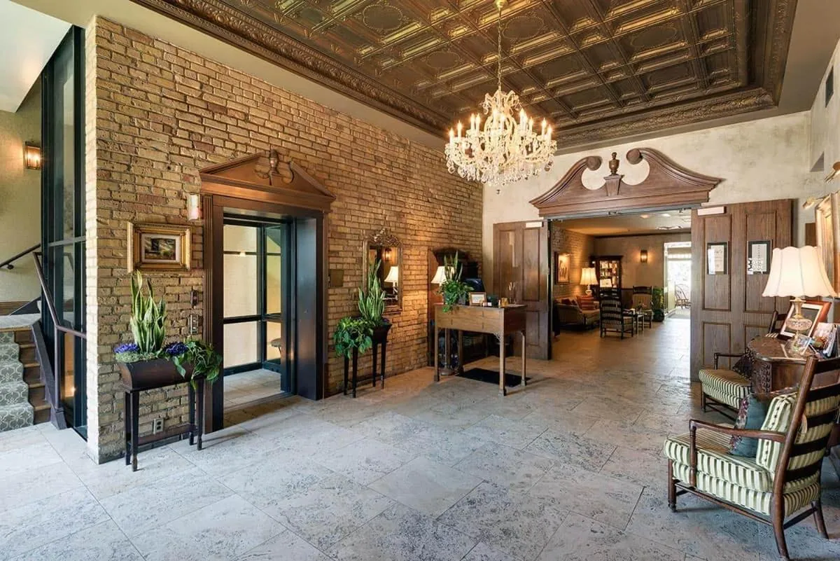 Lobby or reception in Nicollet Island Inn