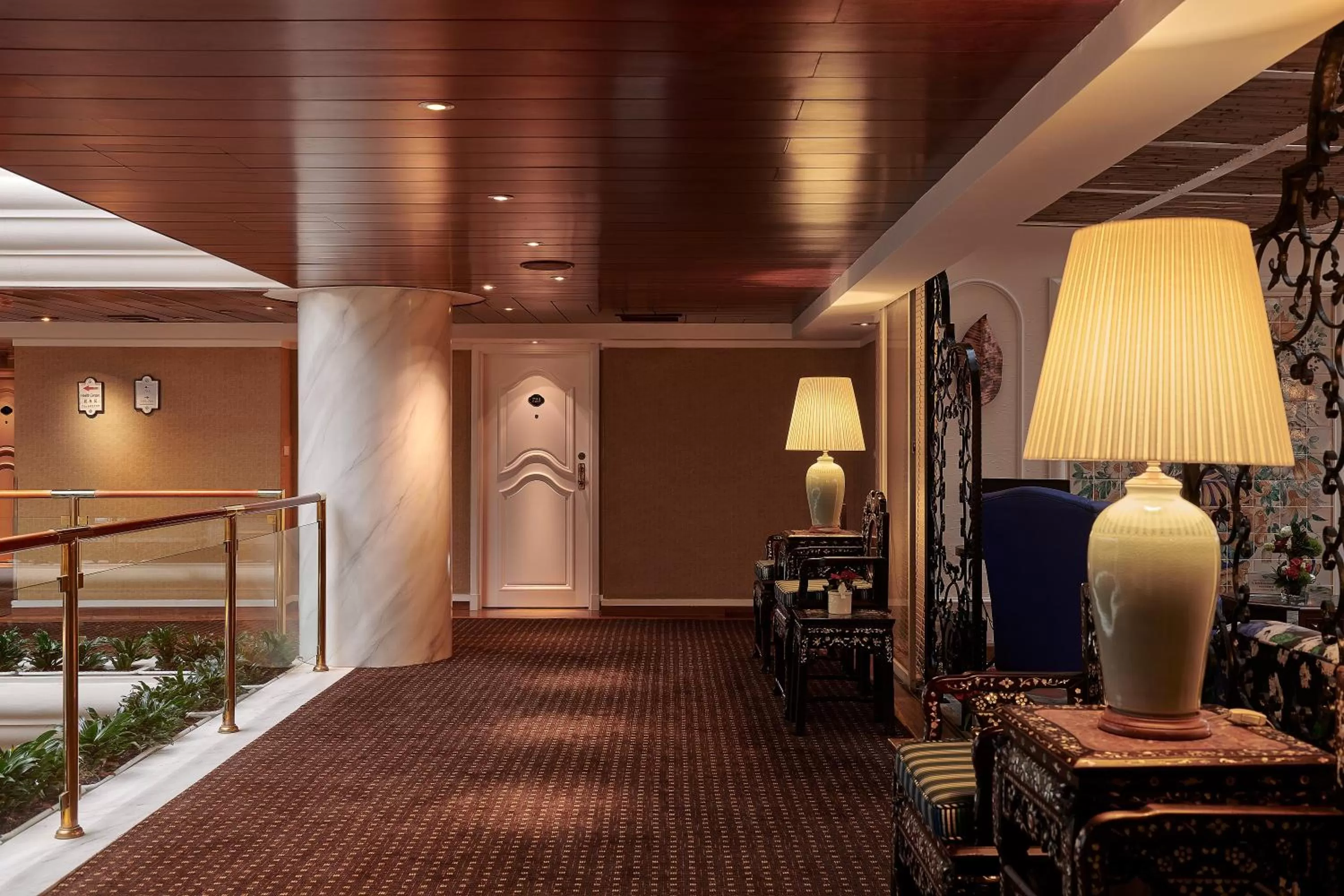 Decorative detail in The Riviera Hotel Taipei