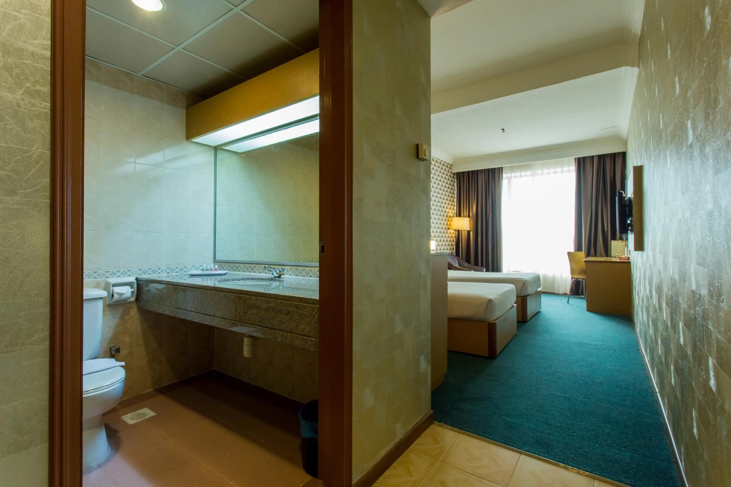 Bed in New York Hotel