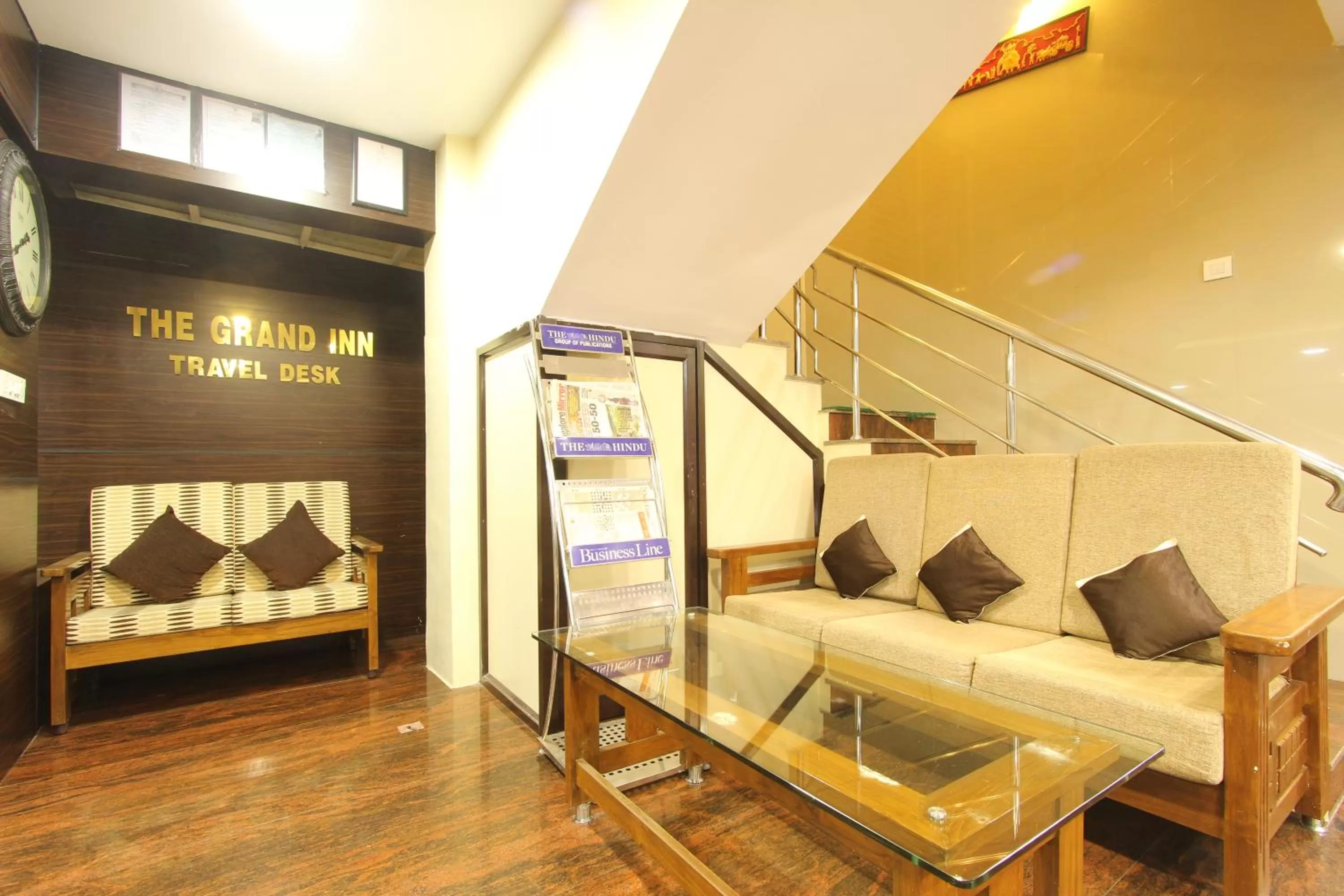 Lobby or reception in The Grand Inn Mysore
