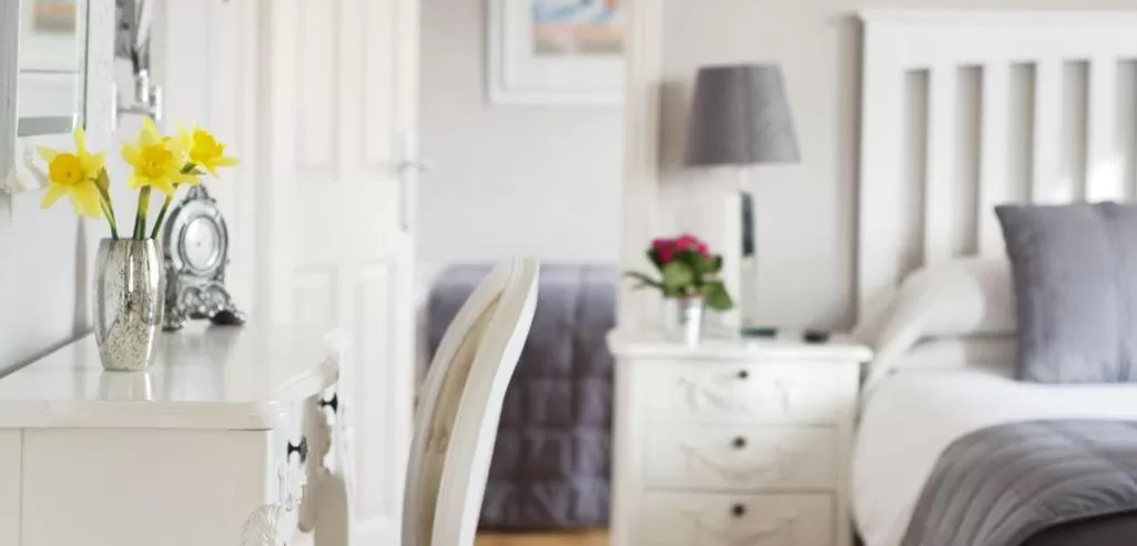 Decorative detail, Bed in The Cambridge Guest House by Tas
