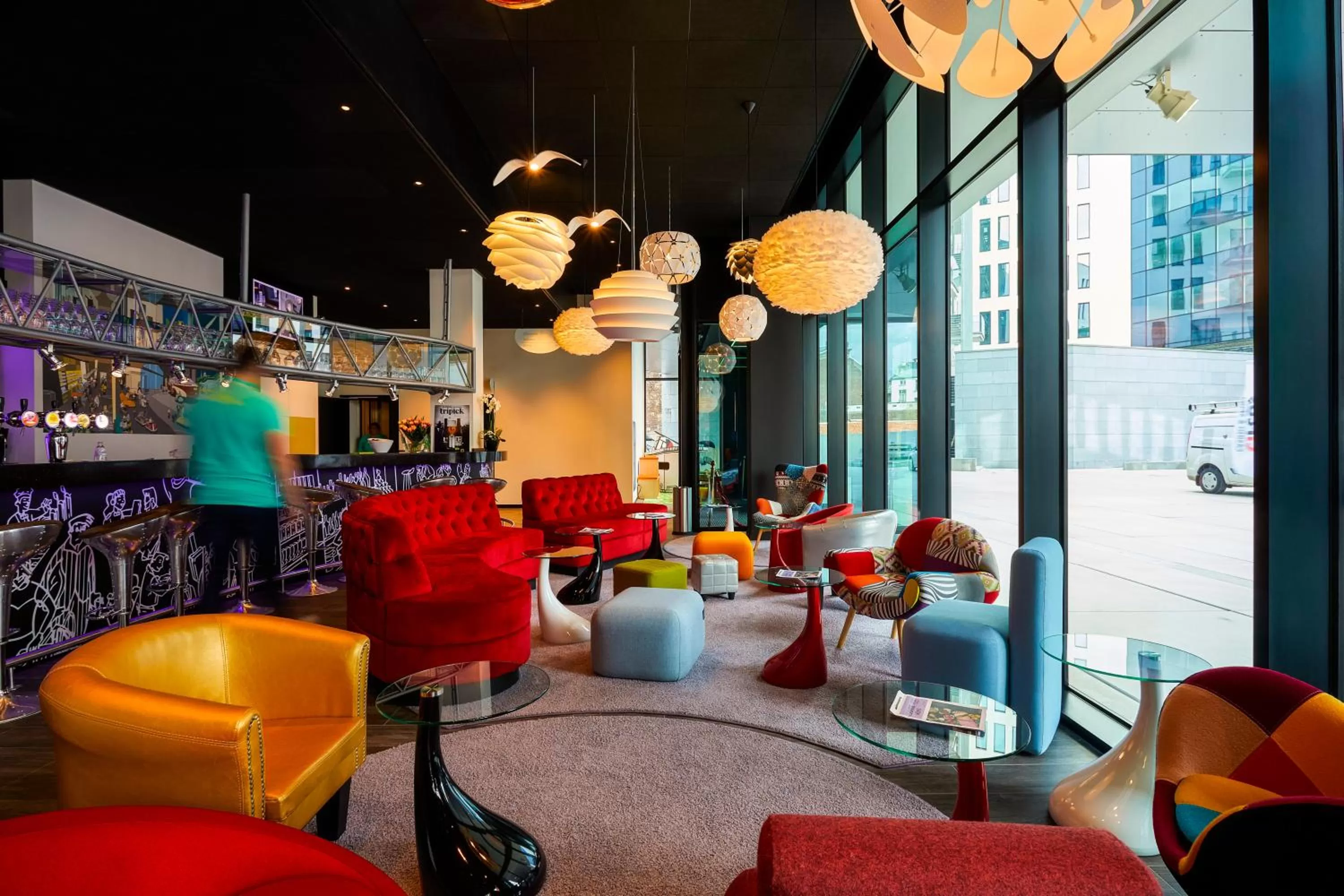 Lobby or reception in ibis Styles Liege Guillemins