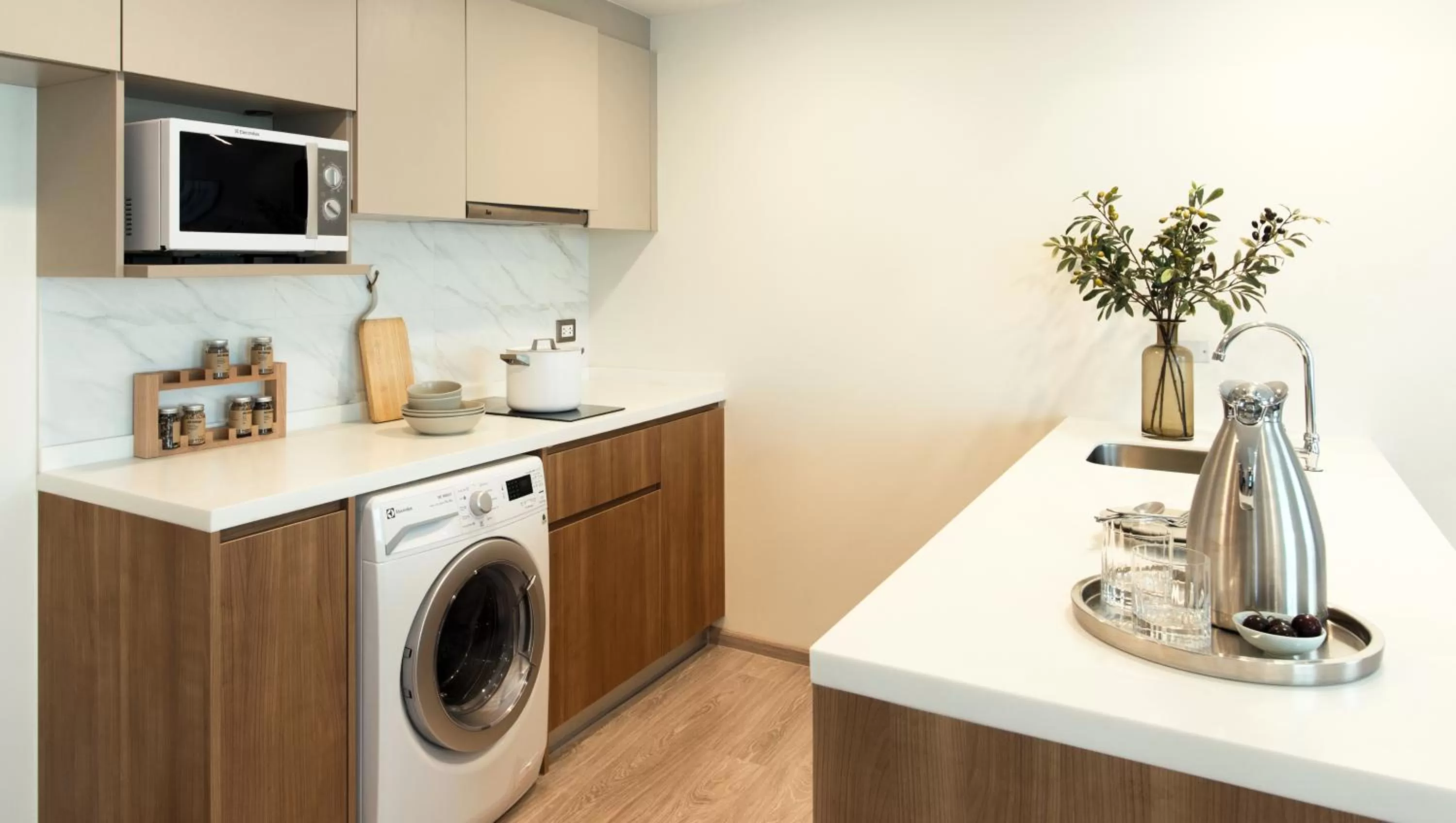 Kitchen or kitchenette in Somerset Ekamai Bangkok