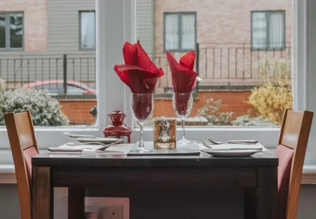 Dining area in The Quorn Lodge Hotel