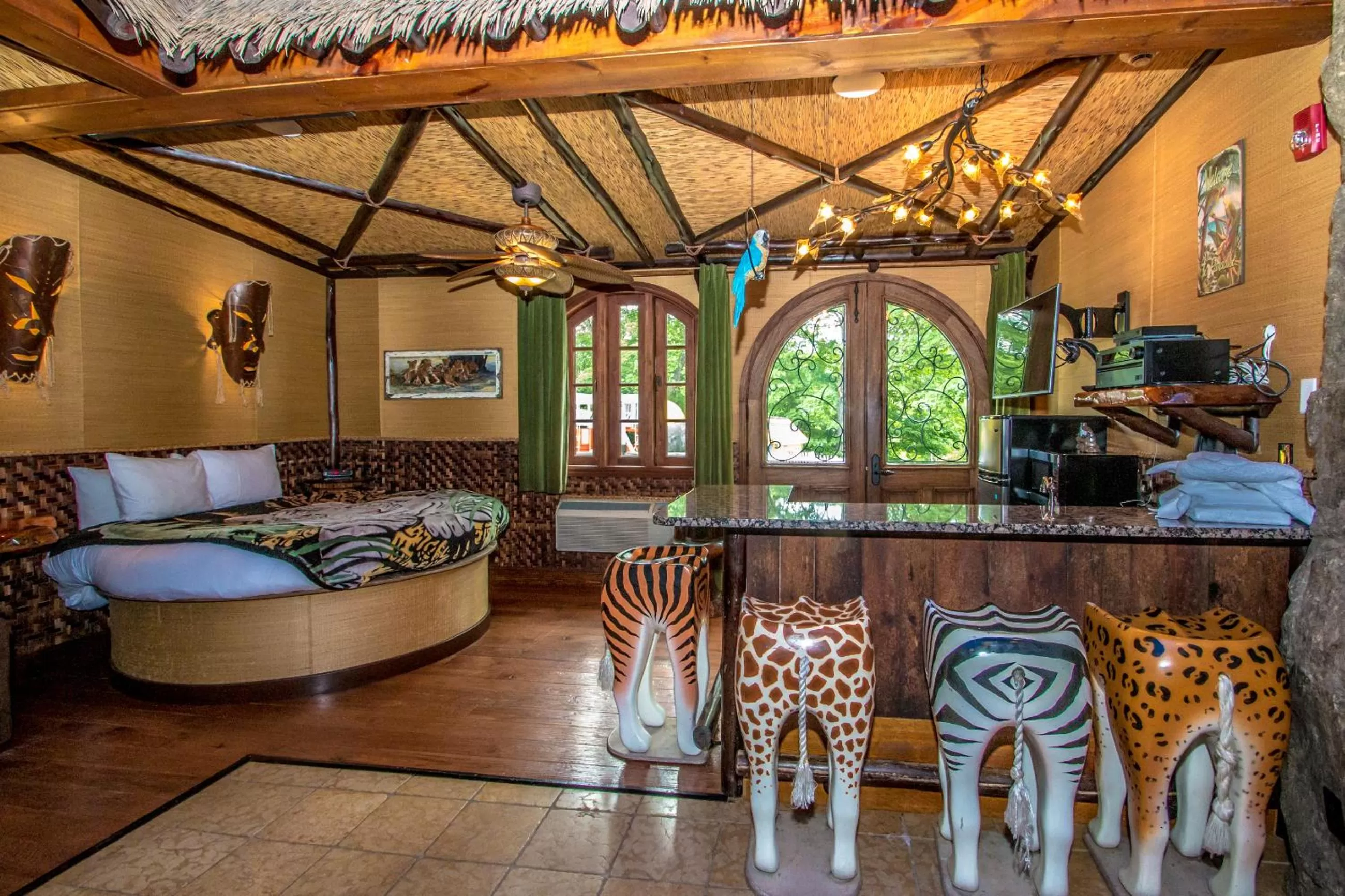 Bed in Adventure Suites