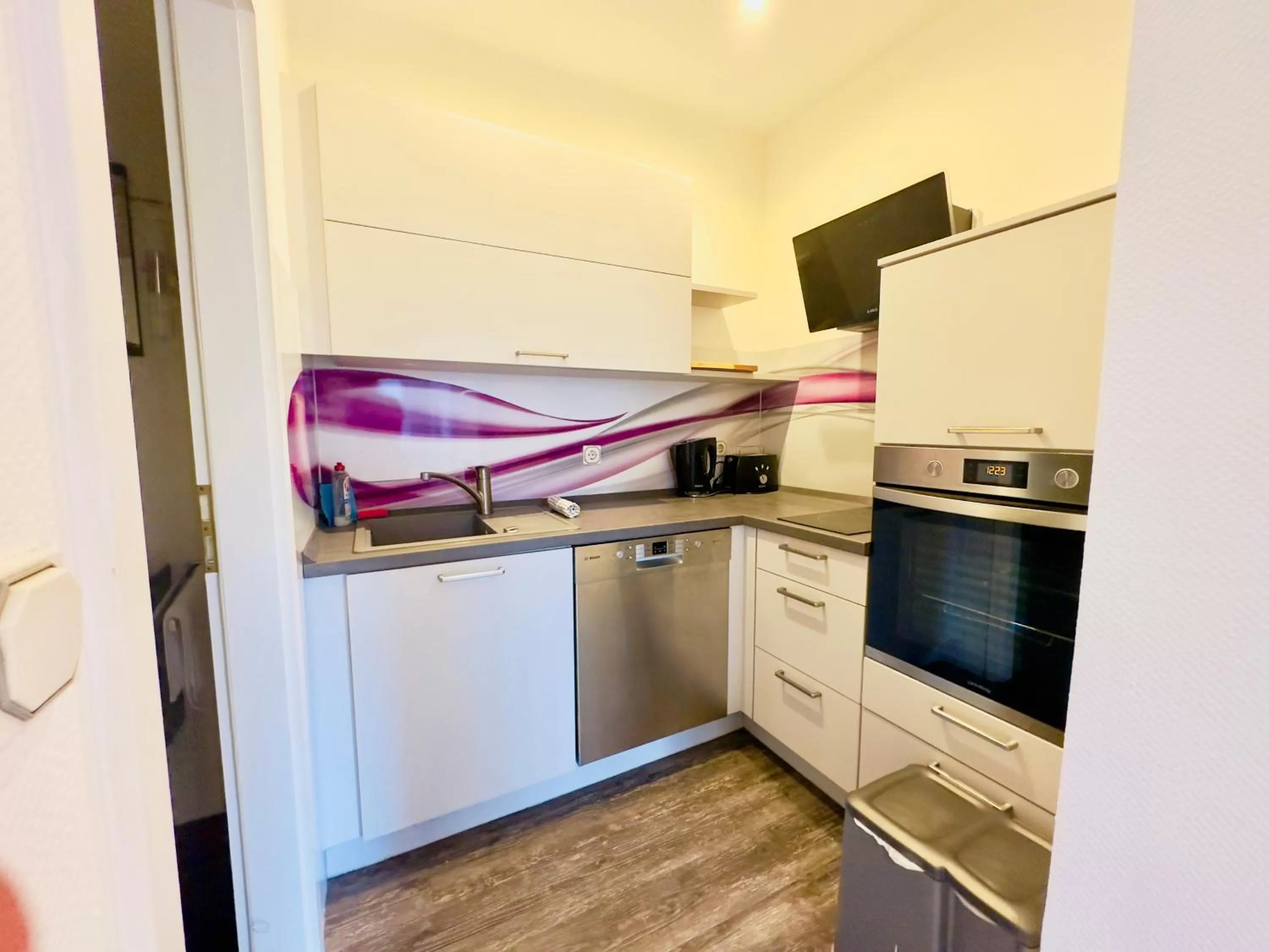 Kitchen/Kitchenette in Saale, Marktplatz Zentrum, Apartmenthaus am Dom von Plant Room