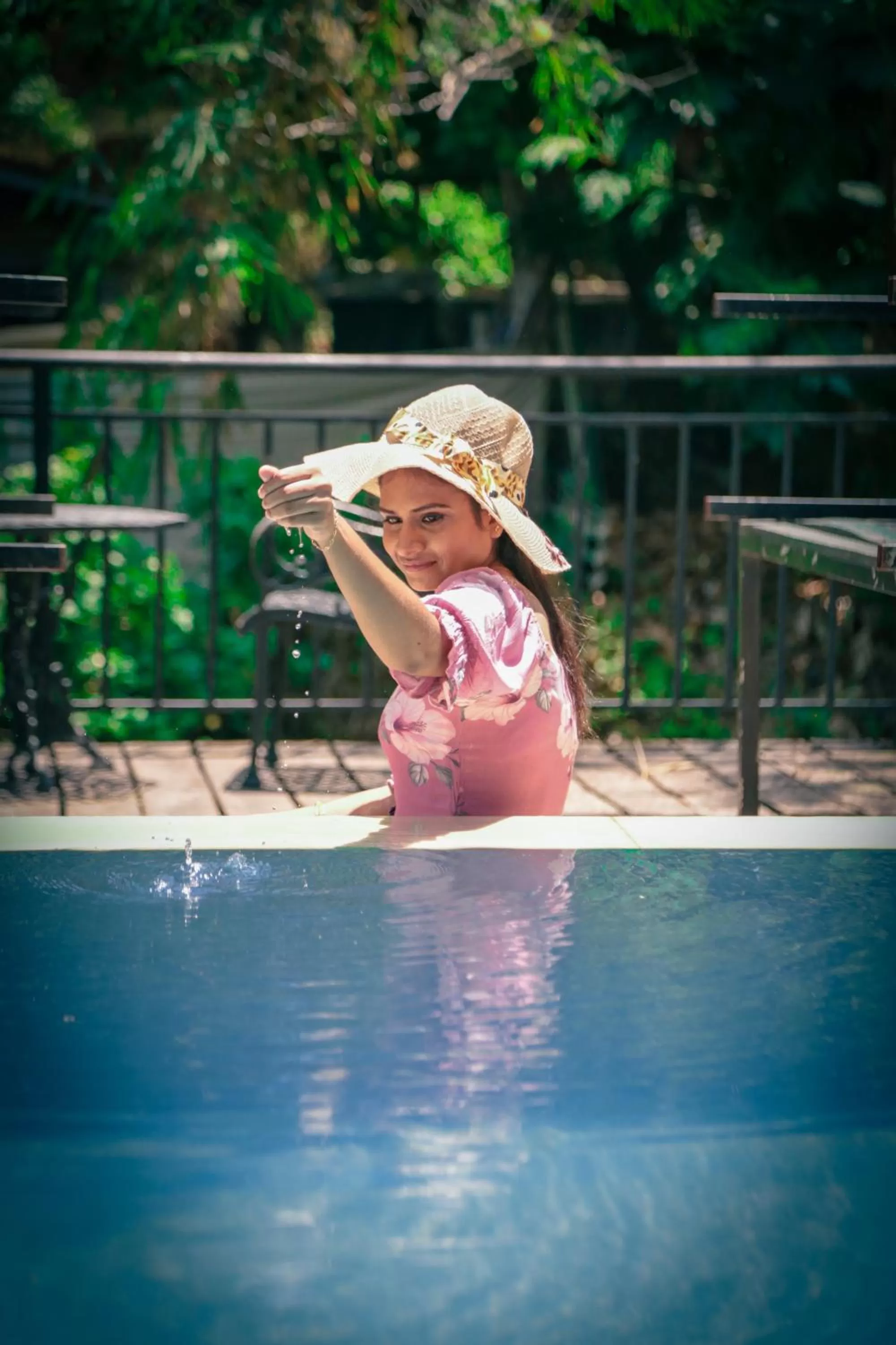 Swimming Pool in Summer Side