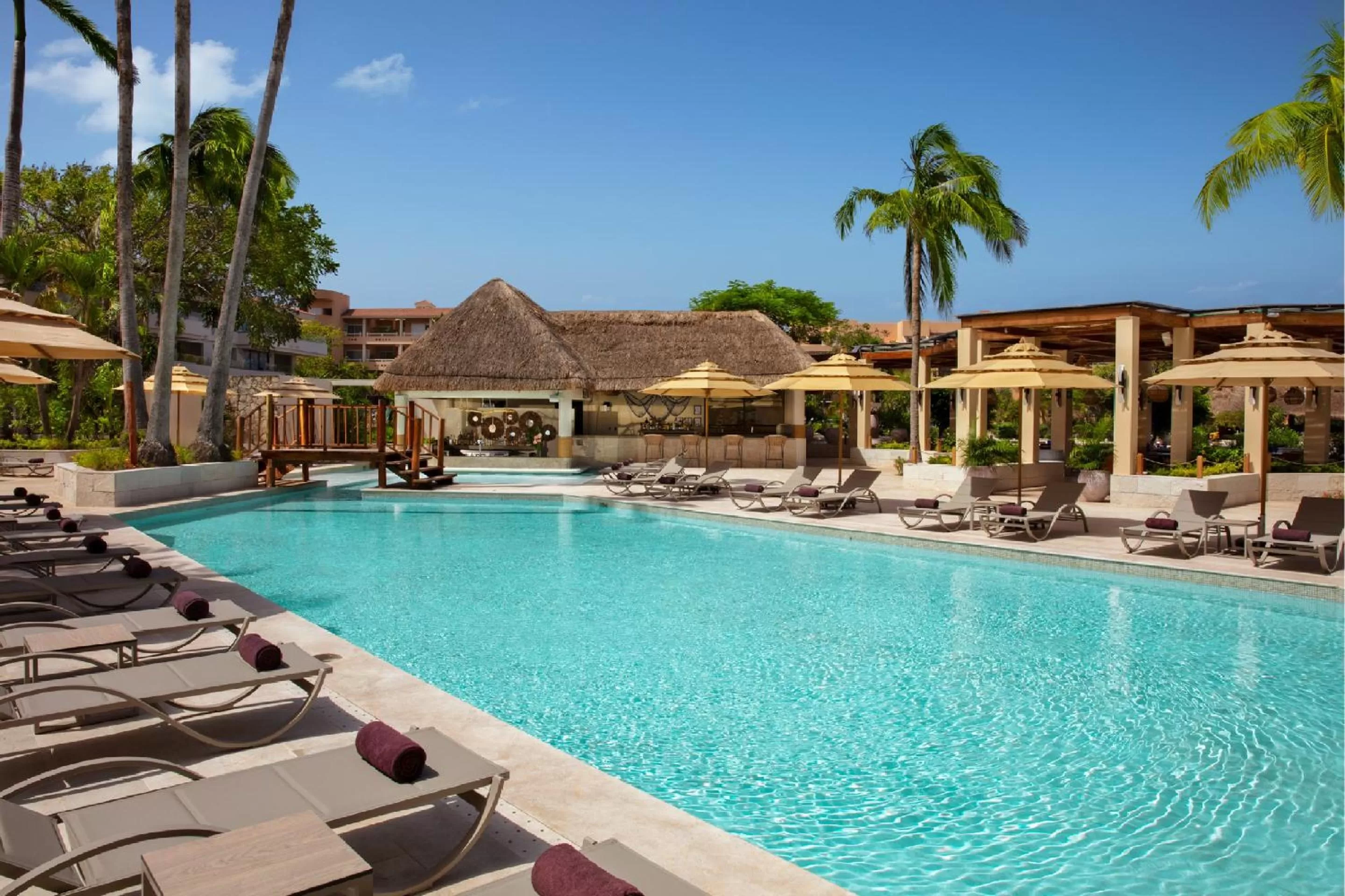 Pool view in Dreams Aventuras Riviera Maya - All Inclusive