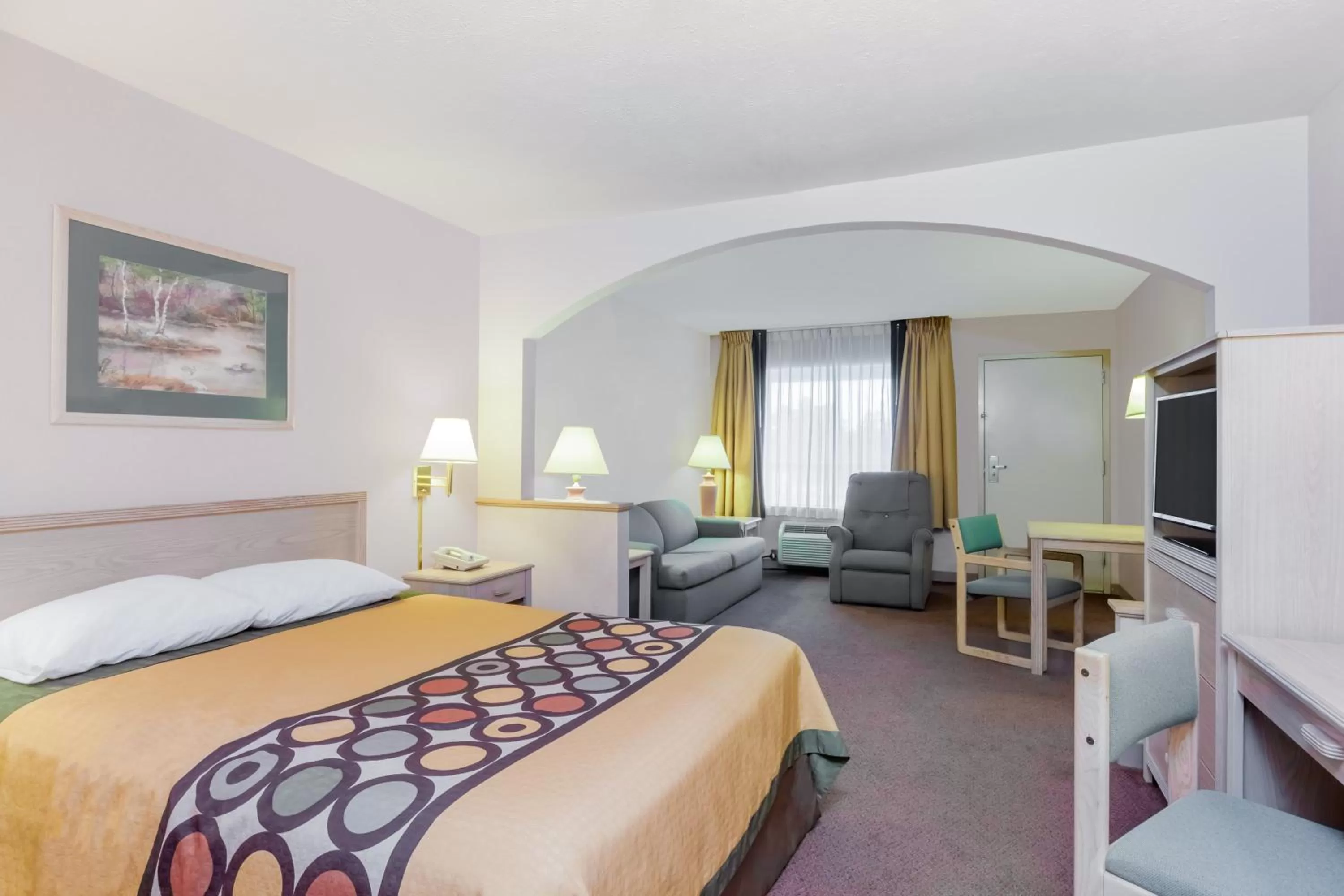 Queen Room with Bath Tub - Mobility/Hearing Accessible - Non-Smoking in Super 8 by Wyndham Jasper TX